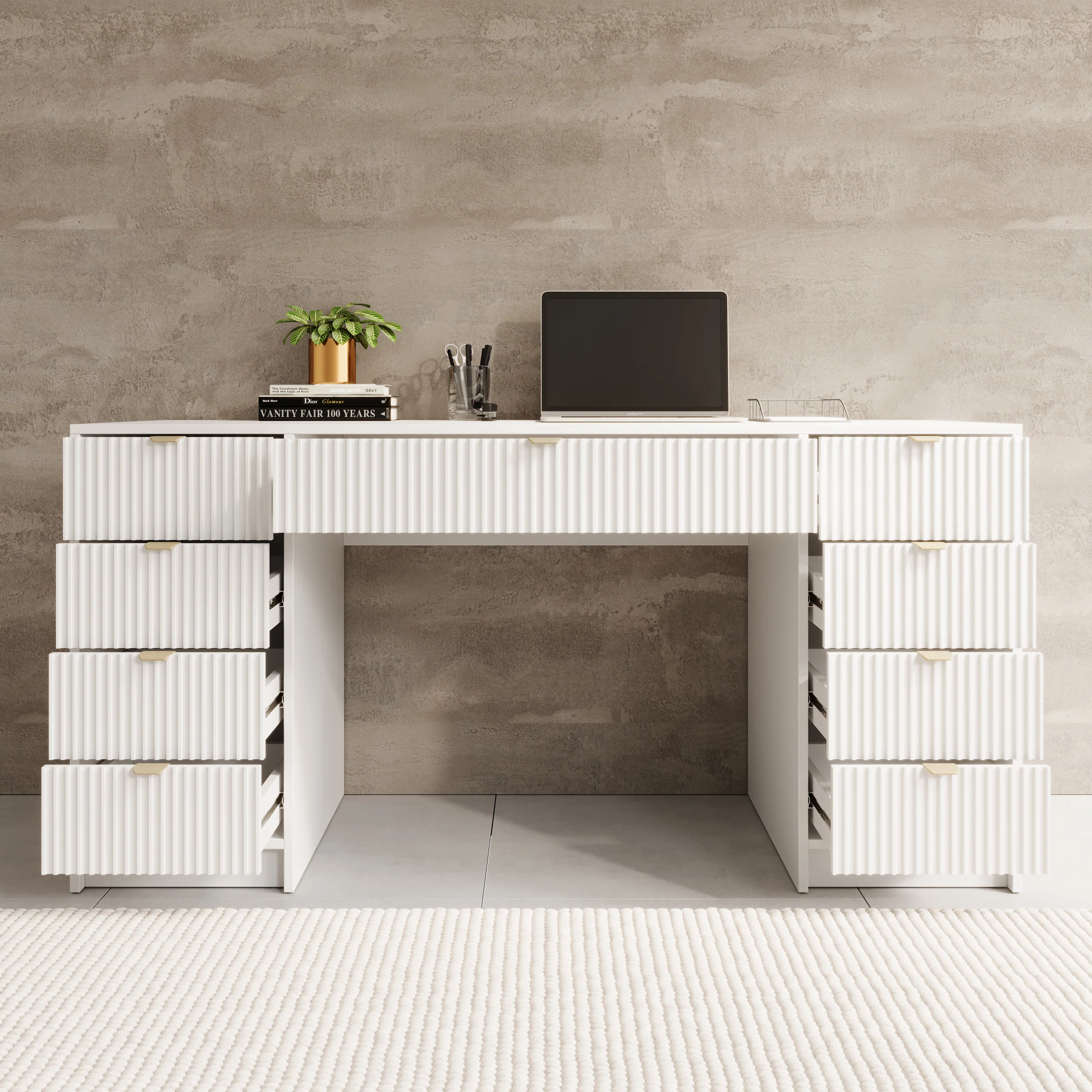 Tavares 2 - Bureau - Wit - 154x55 cm - Image 2