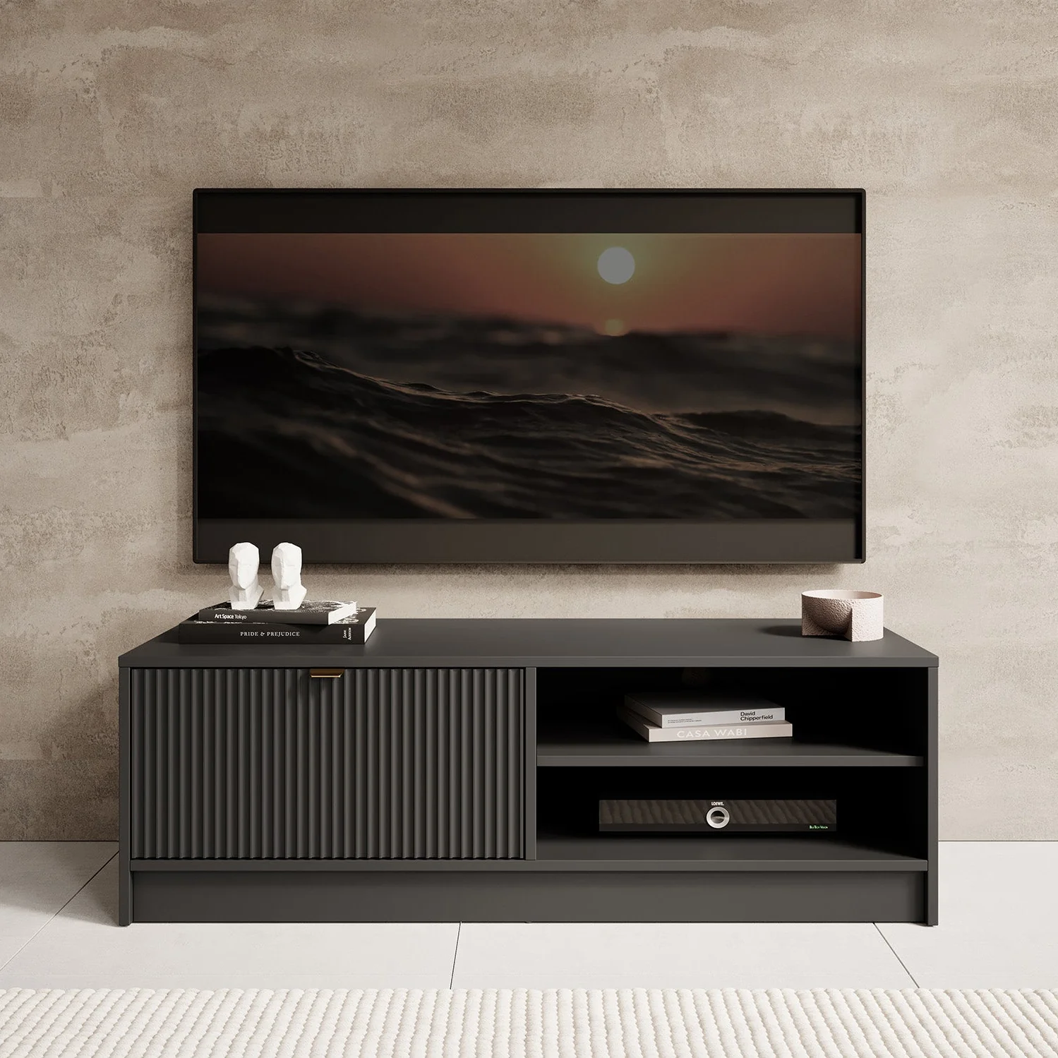 Tavares - TV-Meubel - Zwart  - 120 cm - Image 2