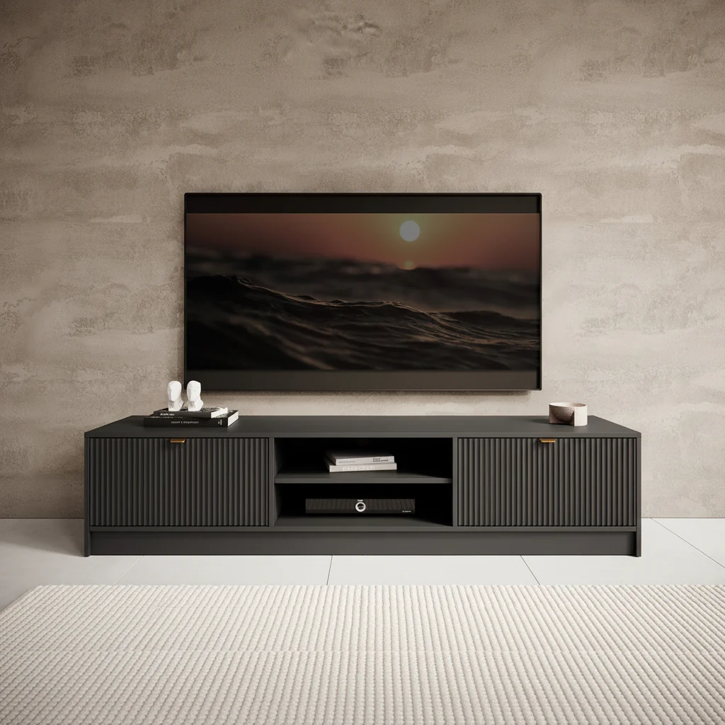 Tavares - TV-Meubel - Zwart  - 180 cm - Image 2