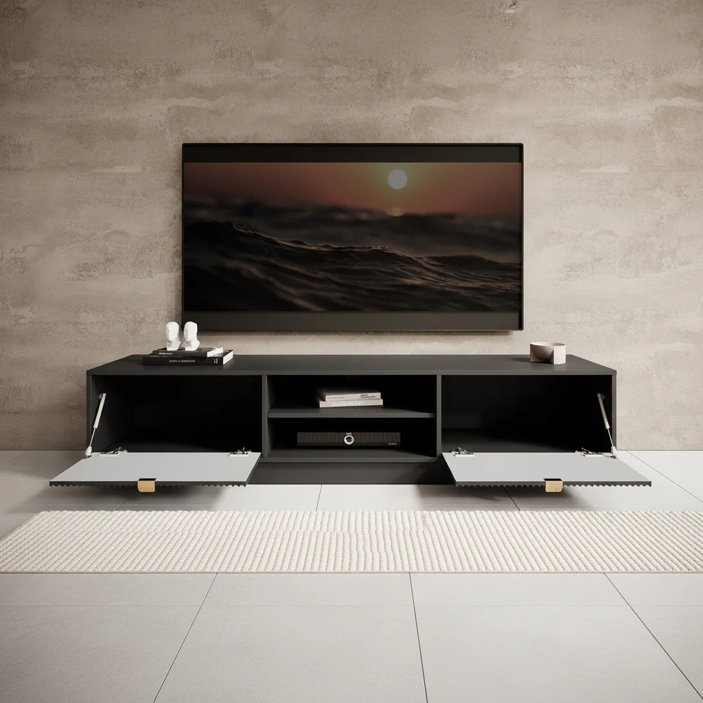 Tavares - TV-Meubel - Zwart  - 180 cm - Image 3