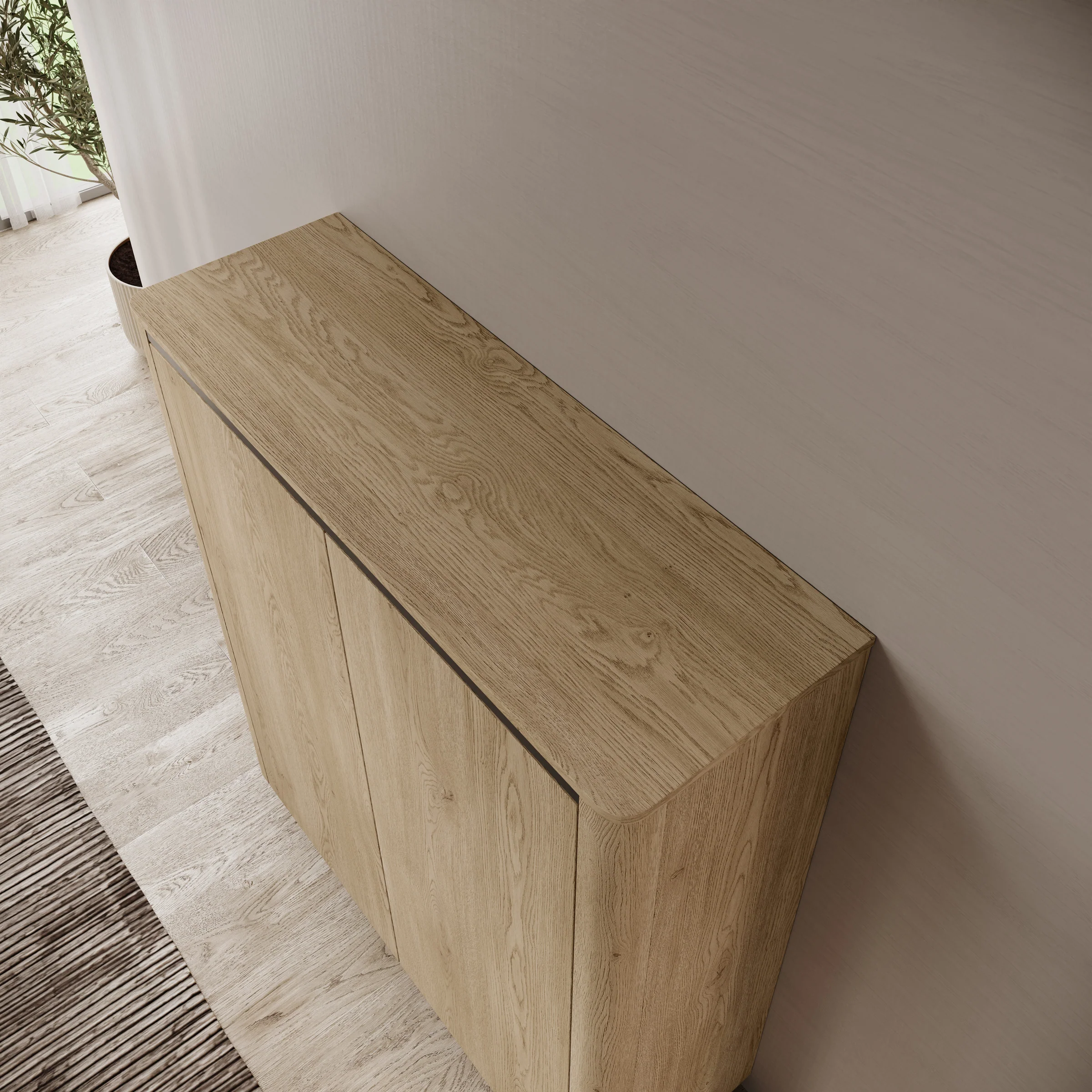 Taywan - Dressoir - Eiken - 113x38x133 cm - Image 5