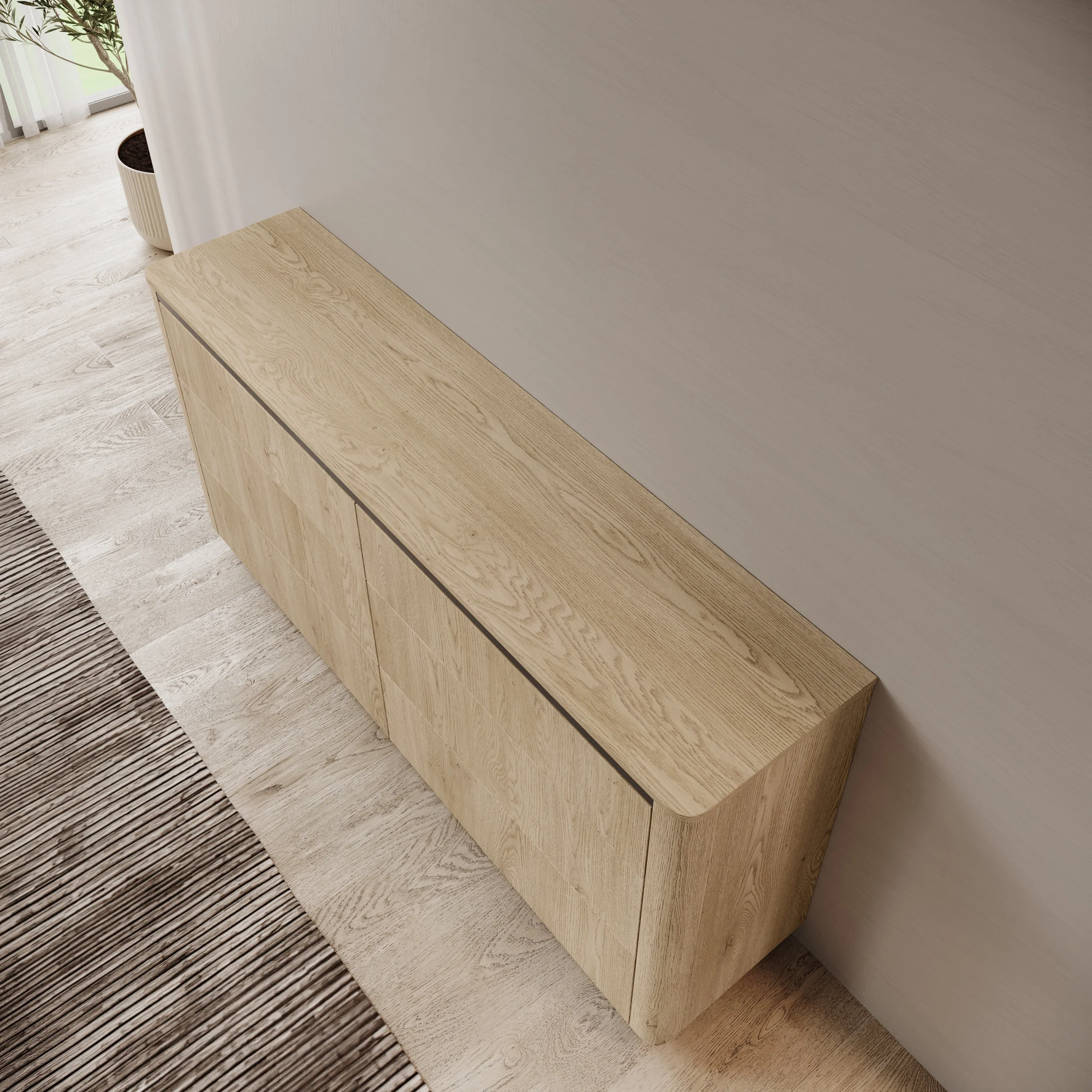 Taywan - Ladekast met 6 lades - Eiken - 163x38x83 cm - Image 5