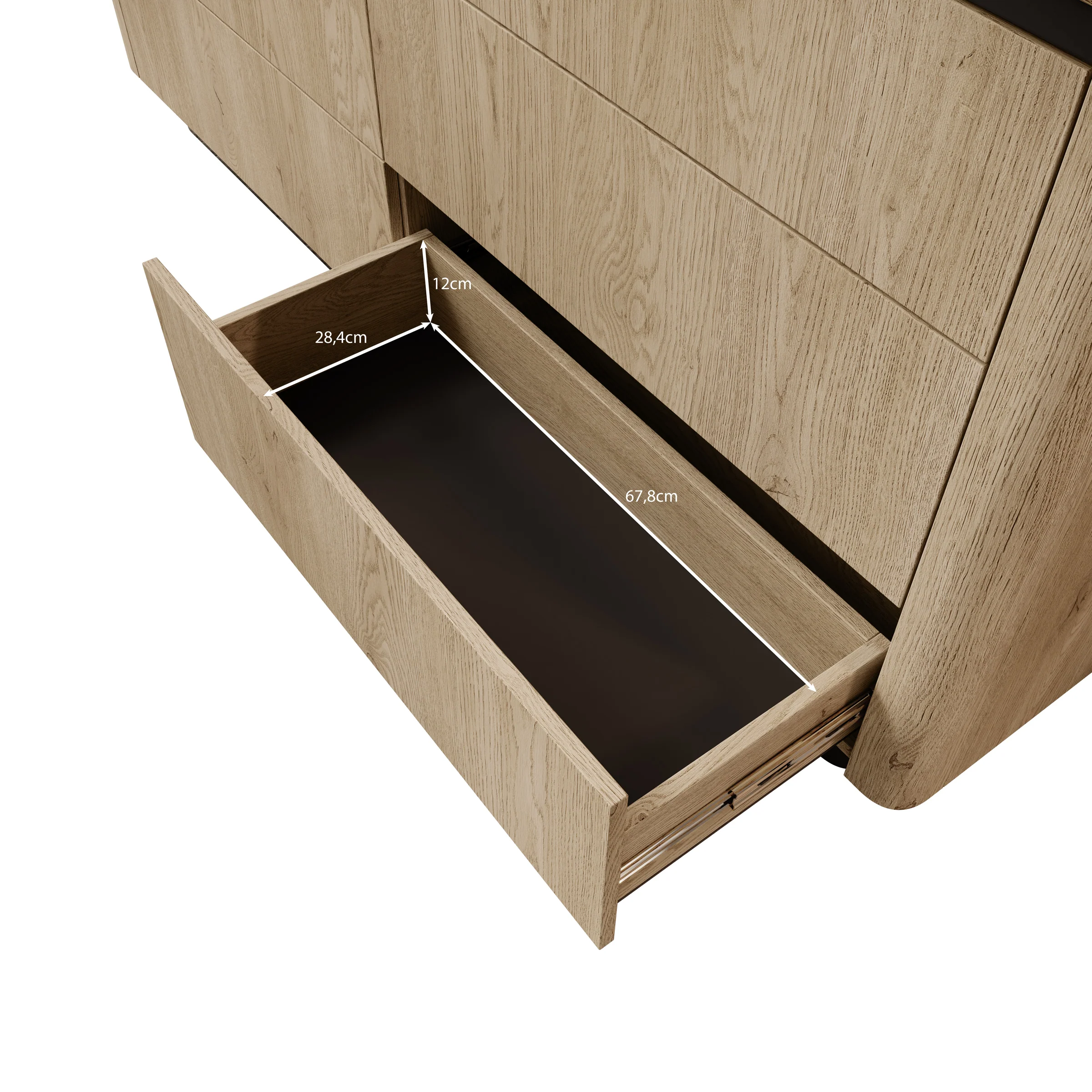 Taywan - Ladekast met 6 lades - Eiken - 163x38x83 cm - Image 7