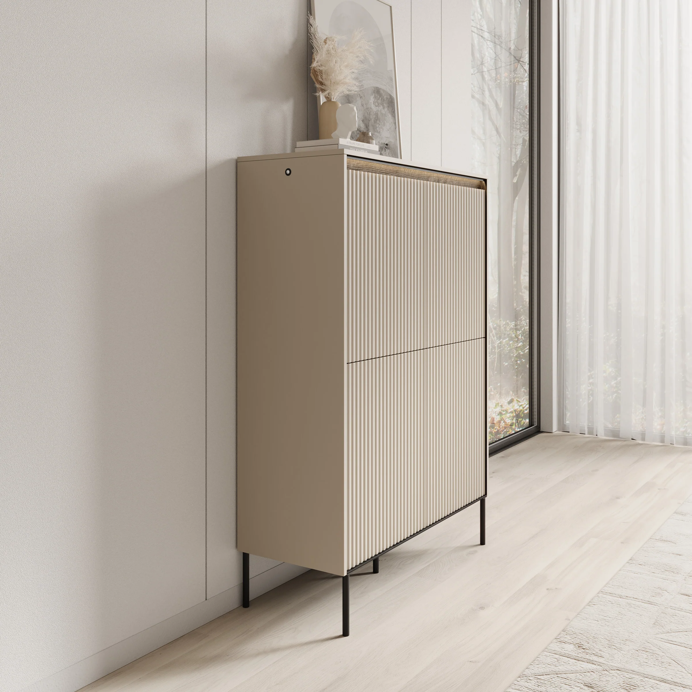 Timoteo - Dressoir - Beige - 98x40x140 cm - Image 4