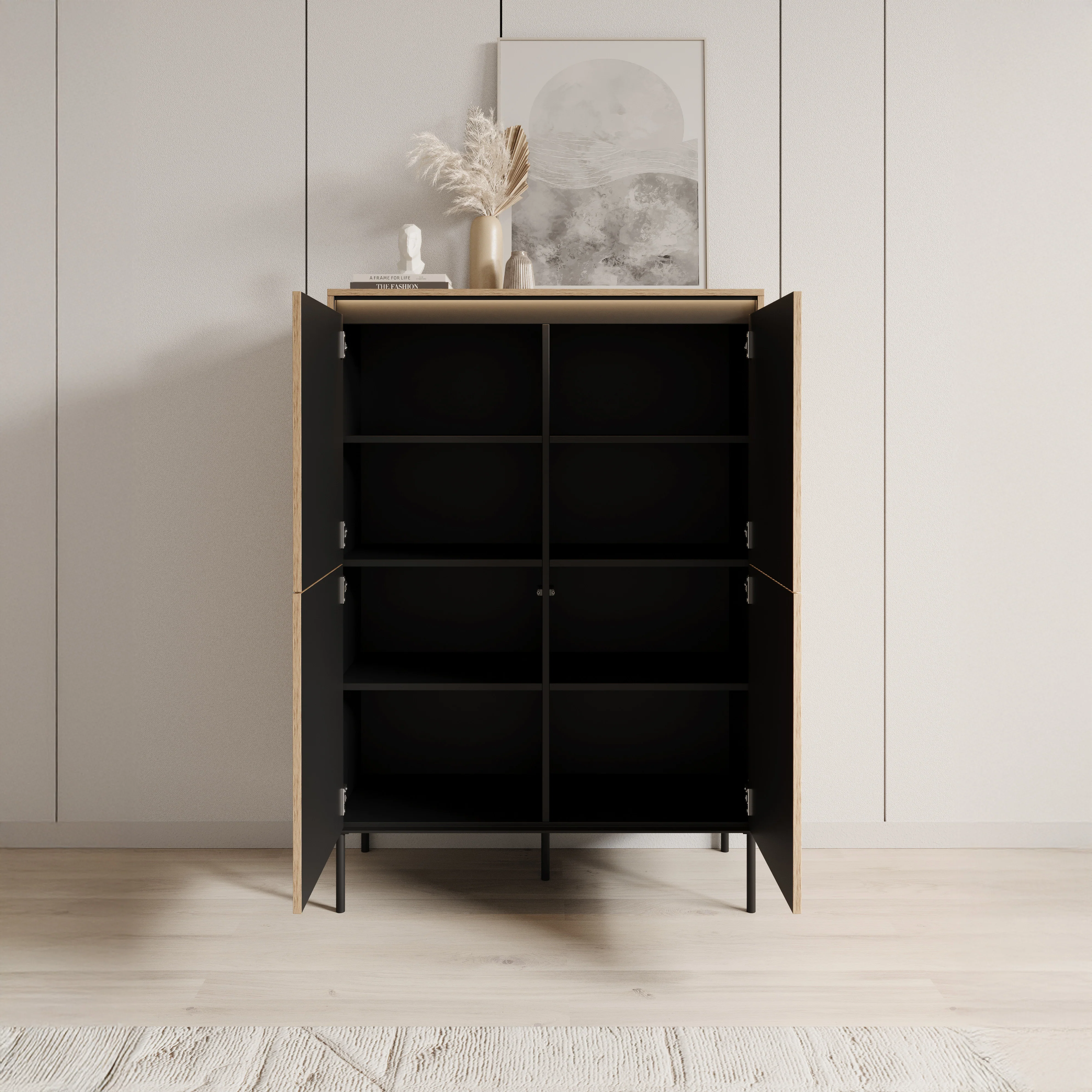 Timoteo - Dressoir - Eiken - 98x40x140 cm - Image 2