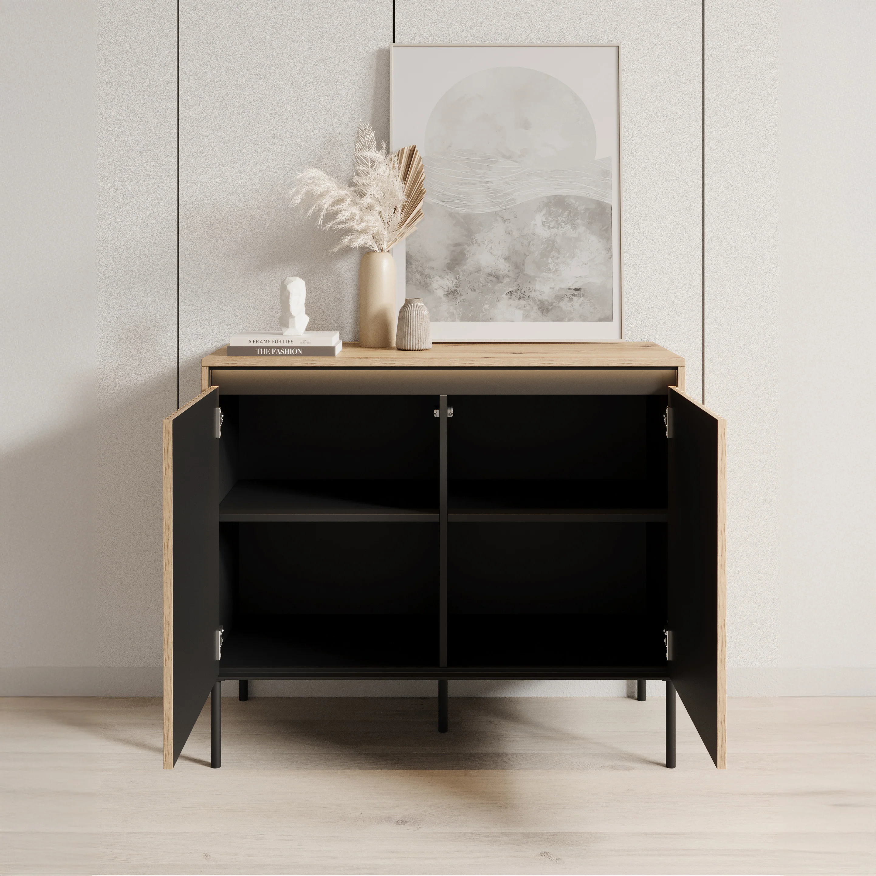Timoteo - Dressoir - Eiken - 98x40x83 cm - Image 2
