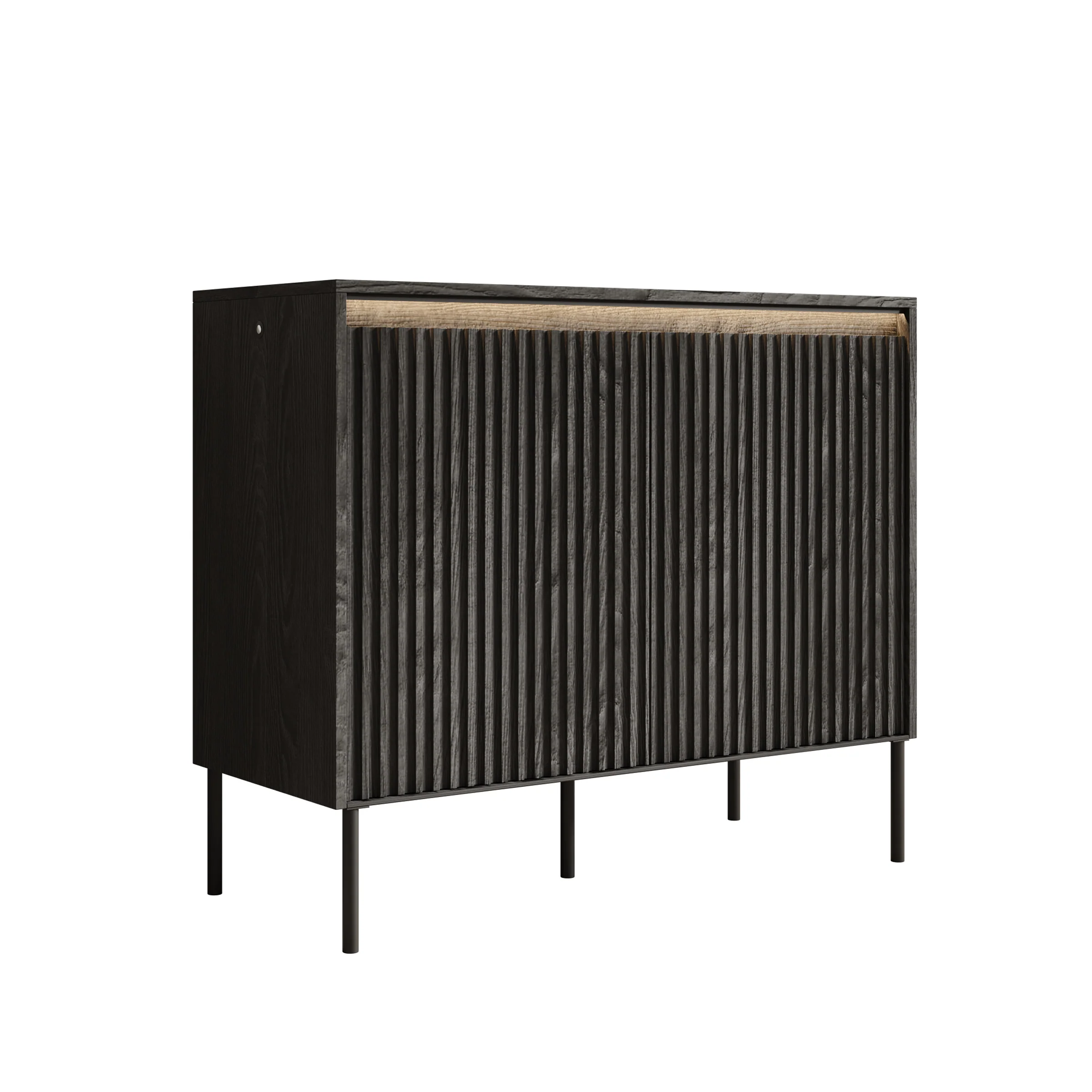 Timoteo - Dressoir - Zwart - 98x40x83 cm - Image 6