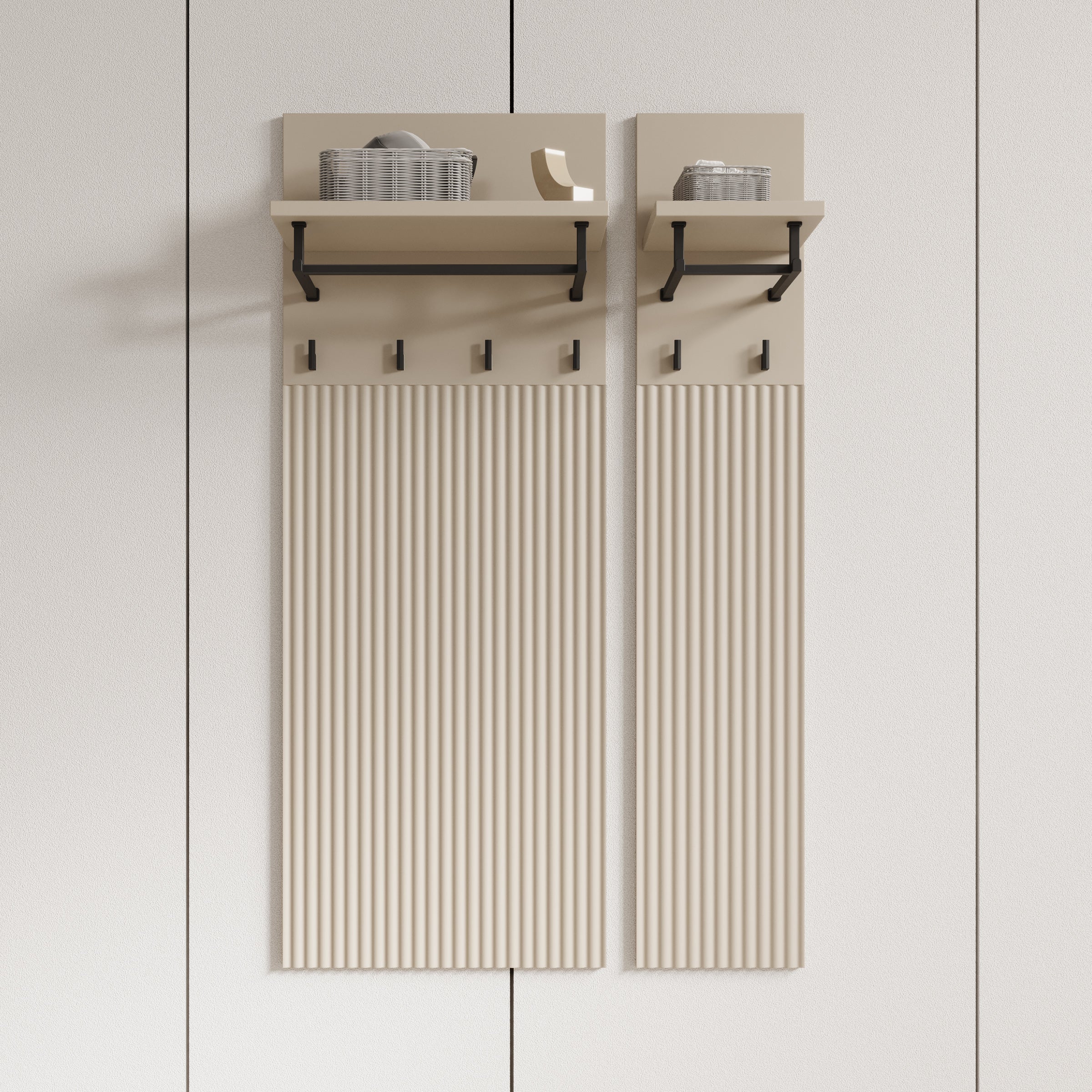 Timoteo - Kapstok - Beige - 50x27x132 cm - Image 2