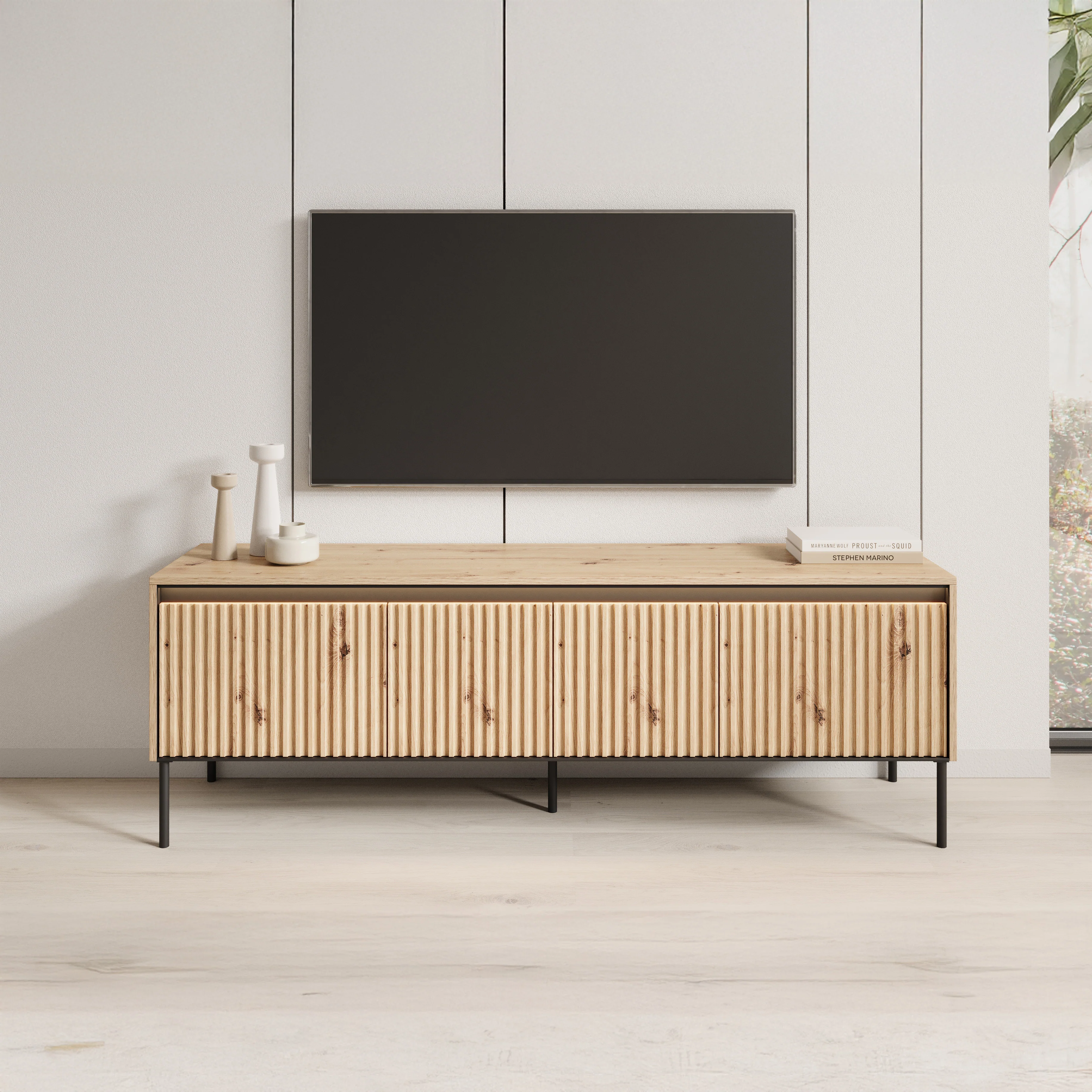Timoteo - TV-Meubel - Eiken  - 167x40x56 cm - Image 3