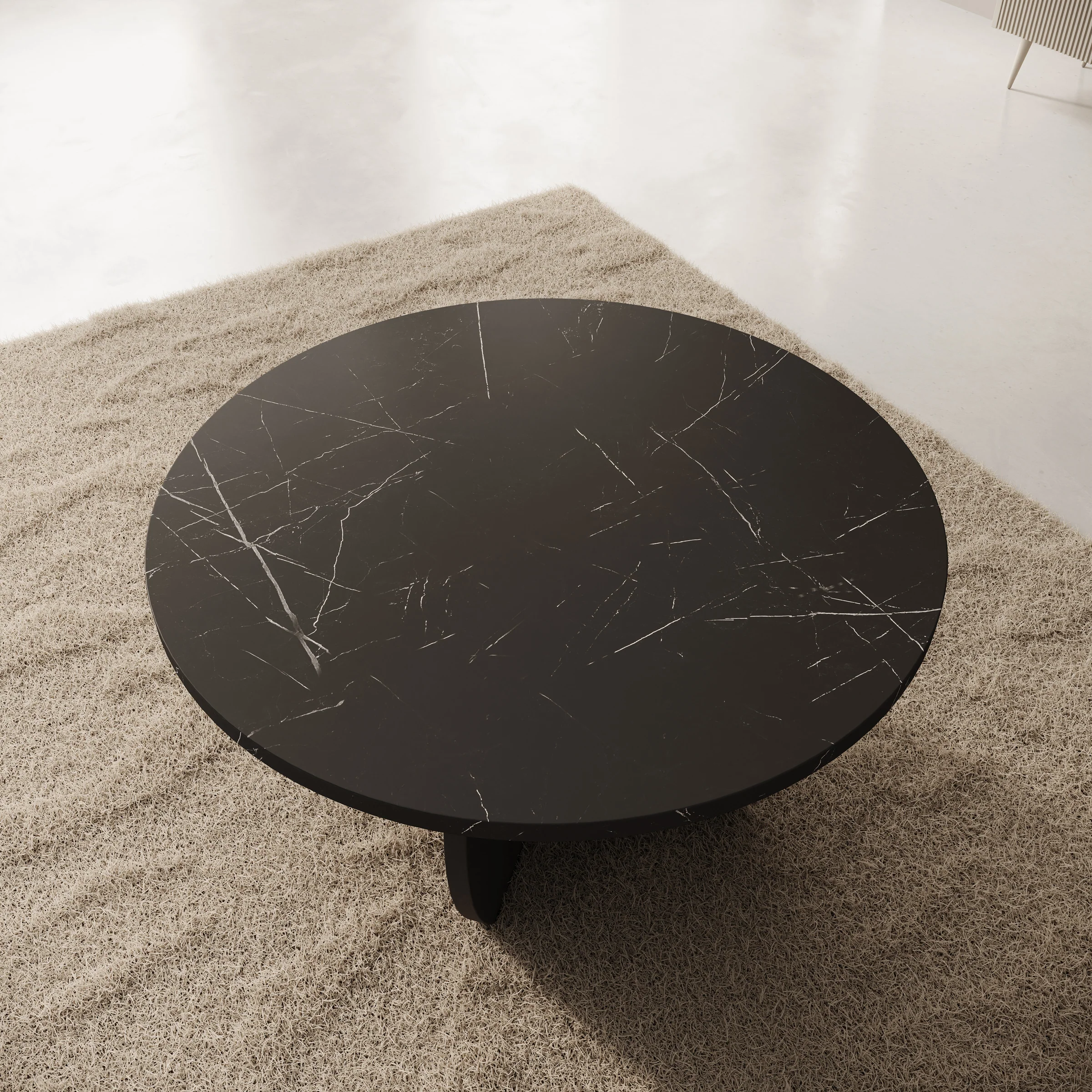 Trada - Salontafel - Zwart marmerlook - 74x74x40 cm - Image 3