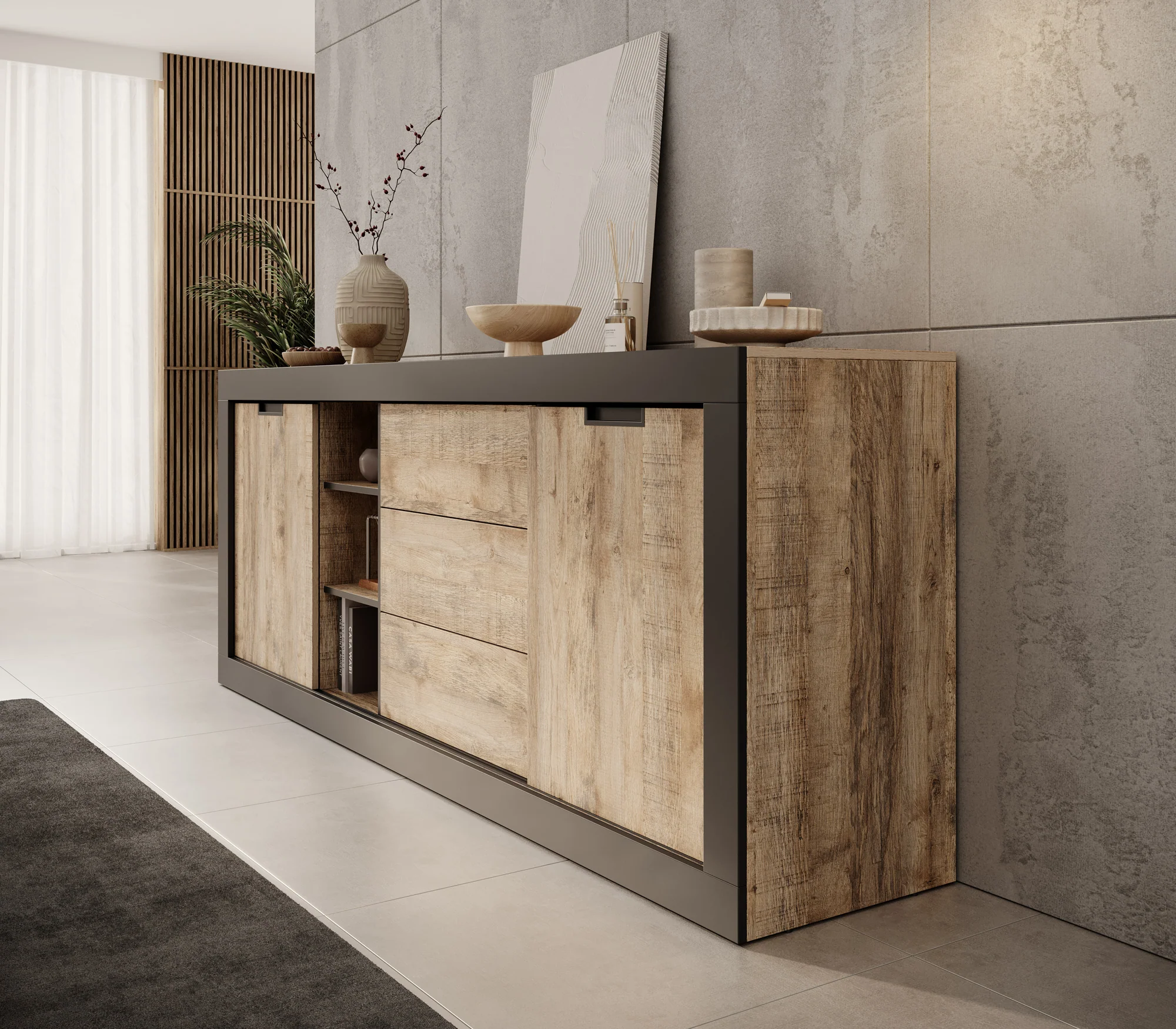 Trinidad - Dressoir - Eiken - 220x45x85 cm - Image 4
