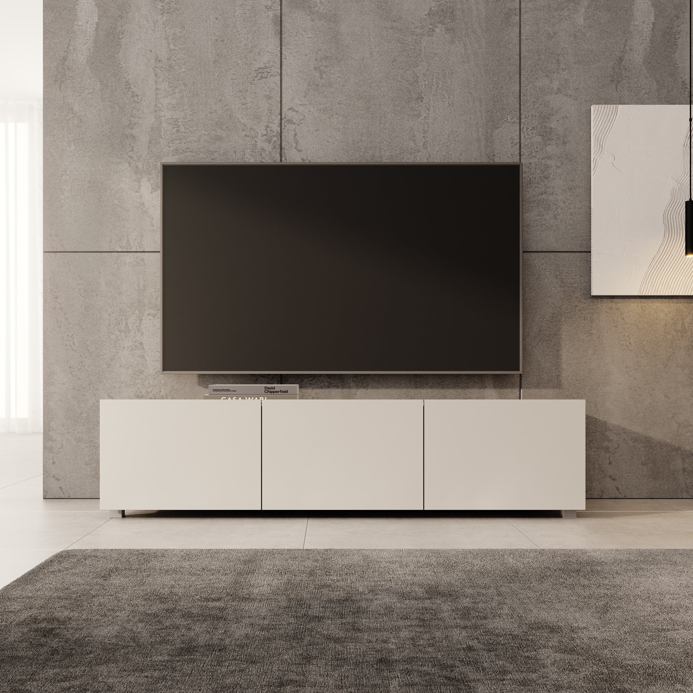 Calabas - TV-Meubel - Beige - 150x43x37 cm - Image 6