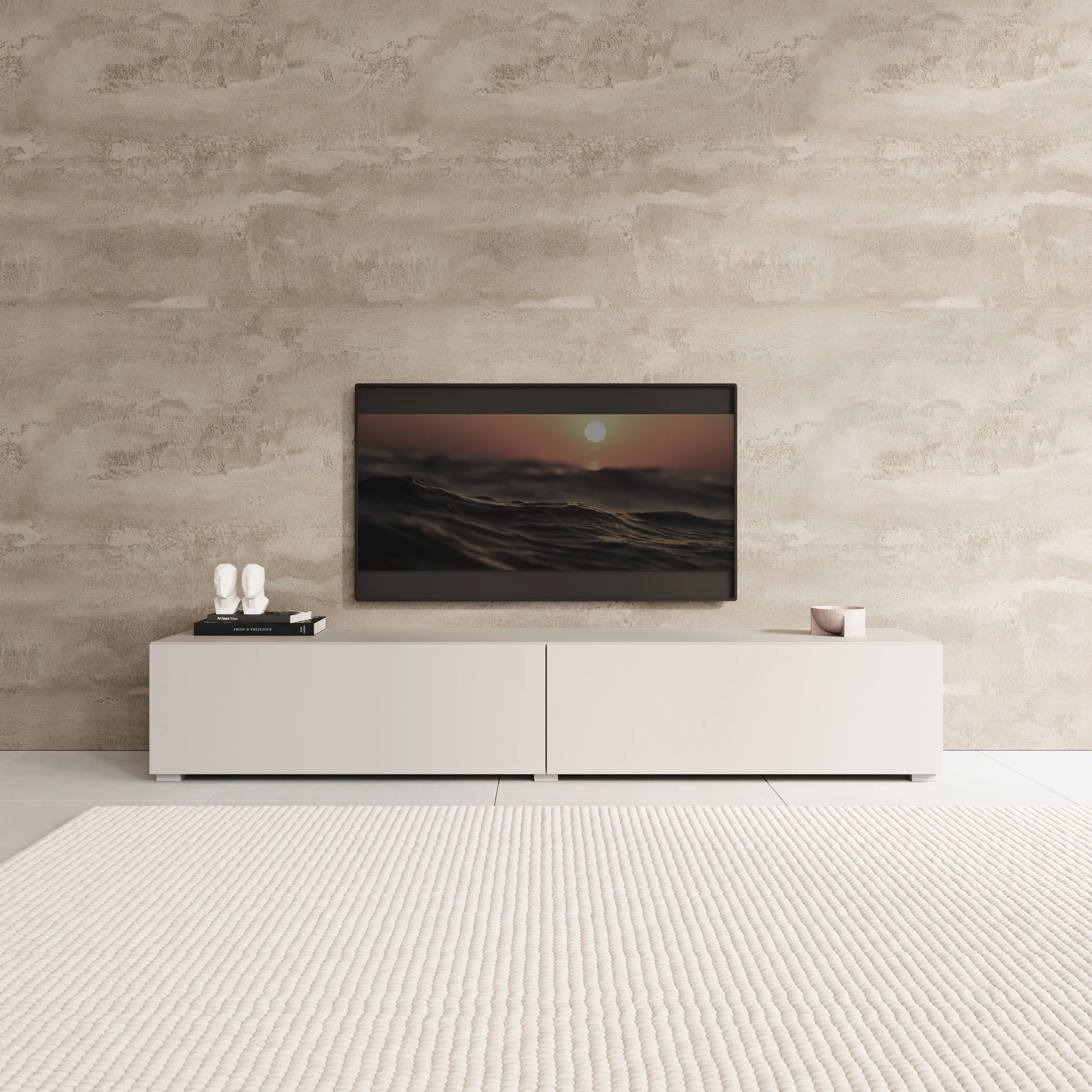 Palm - TV-Meubel - Beige - 180x40x30 cm - Image 4