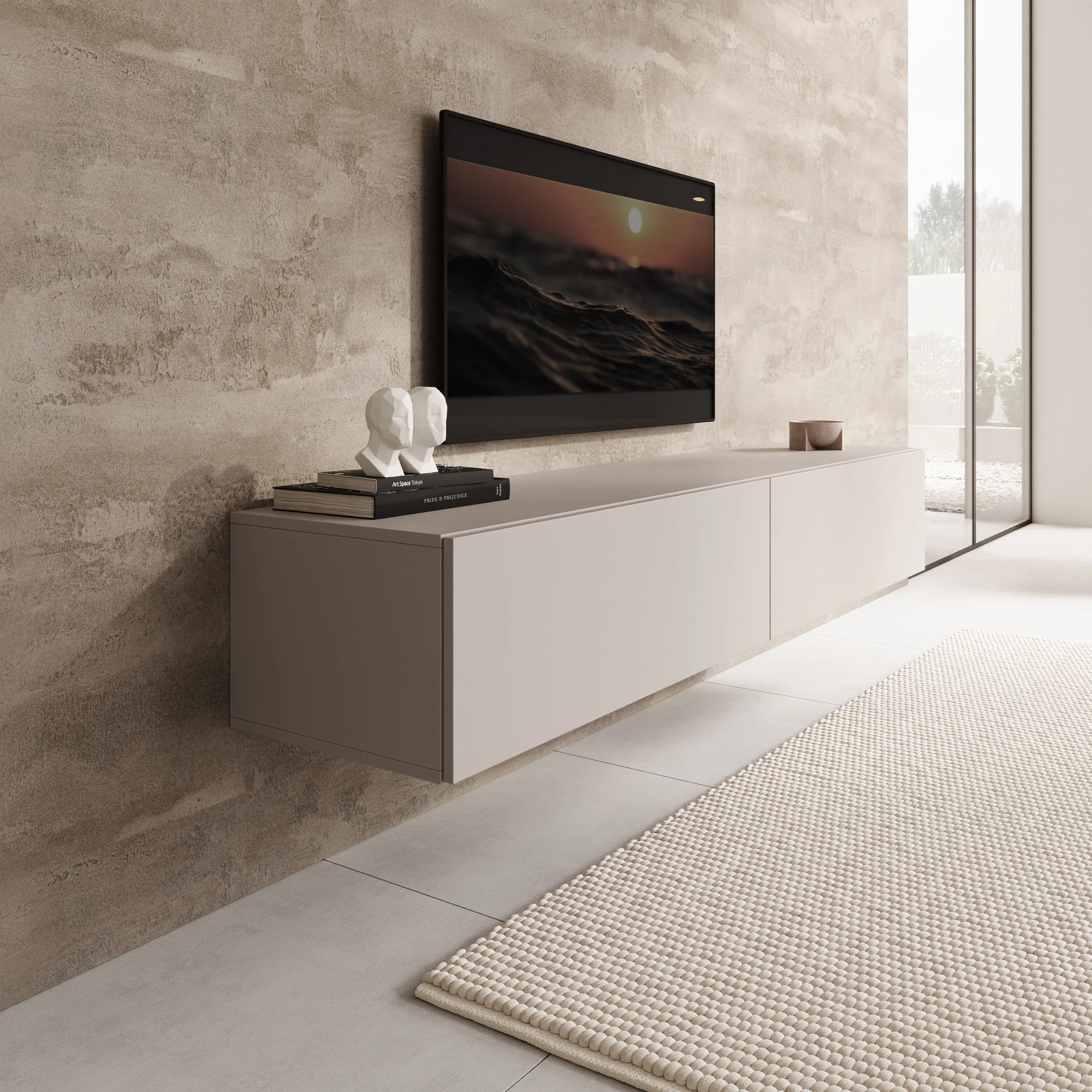 Palm - TV-Meubel - Beige - 180x40x30 cm - Image 5