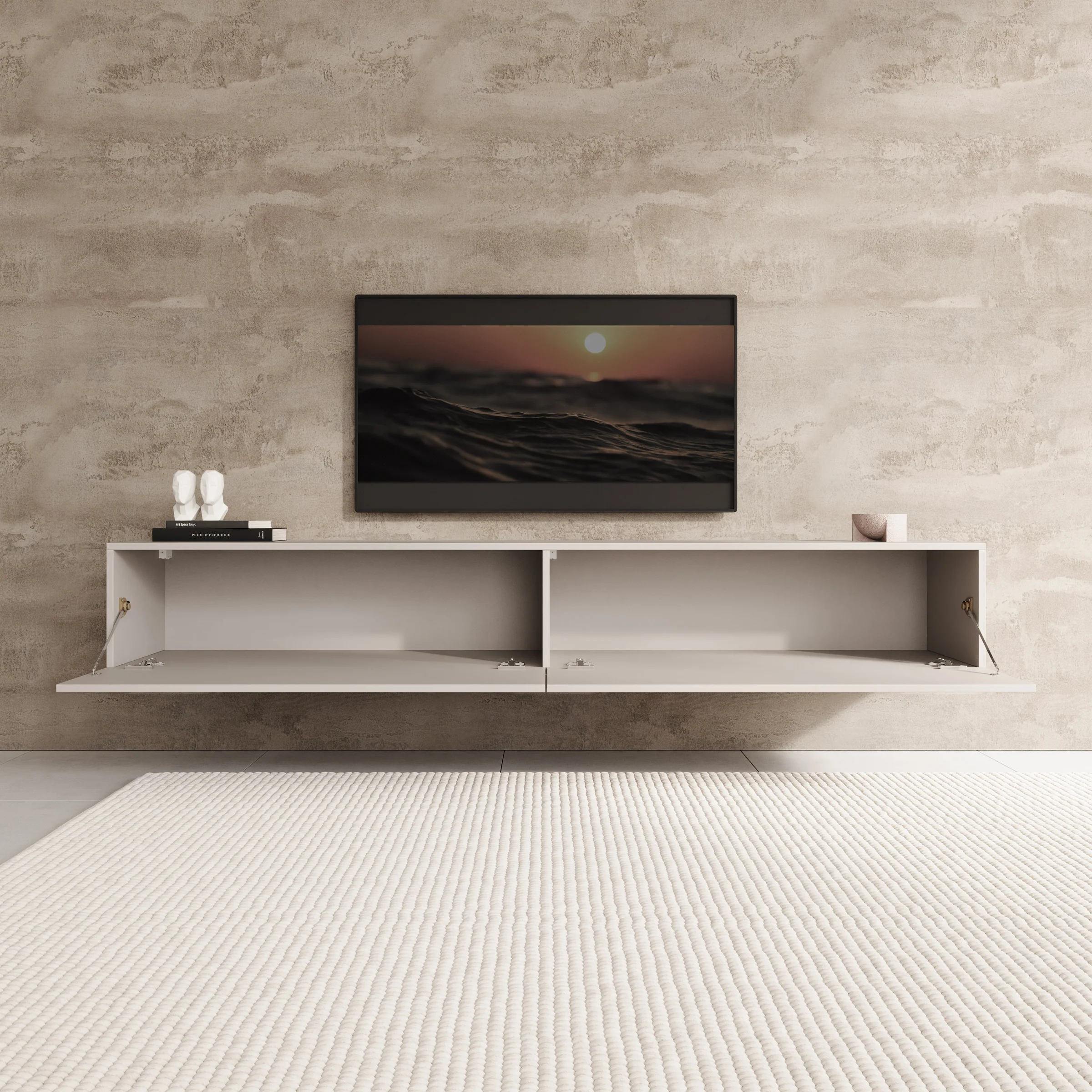 Palm - TV-Meubel - Beige - 200x40x30 cm - Image 2