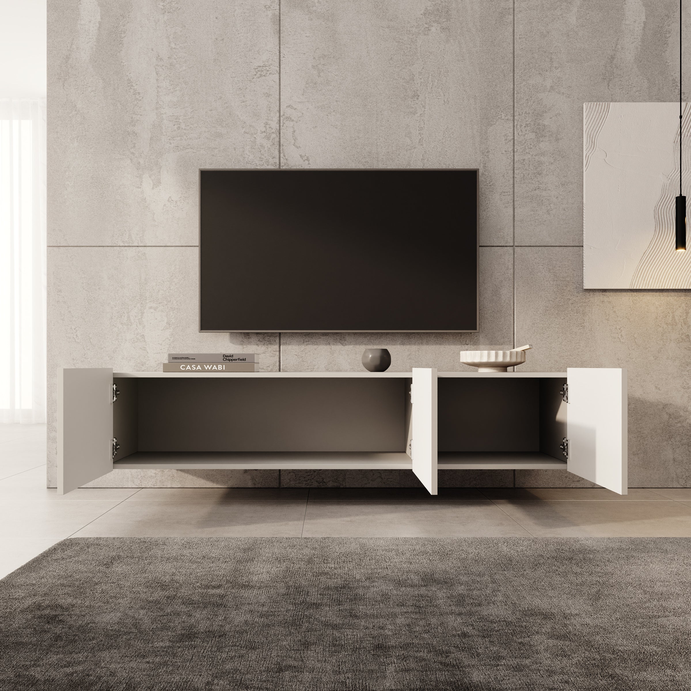 Pepinos - TV-Meubel - Beige - 150x42x33 cm - Image 2
