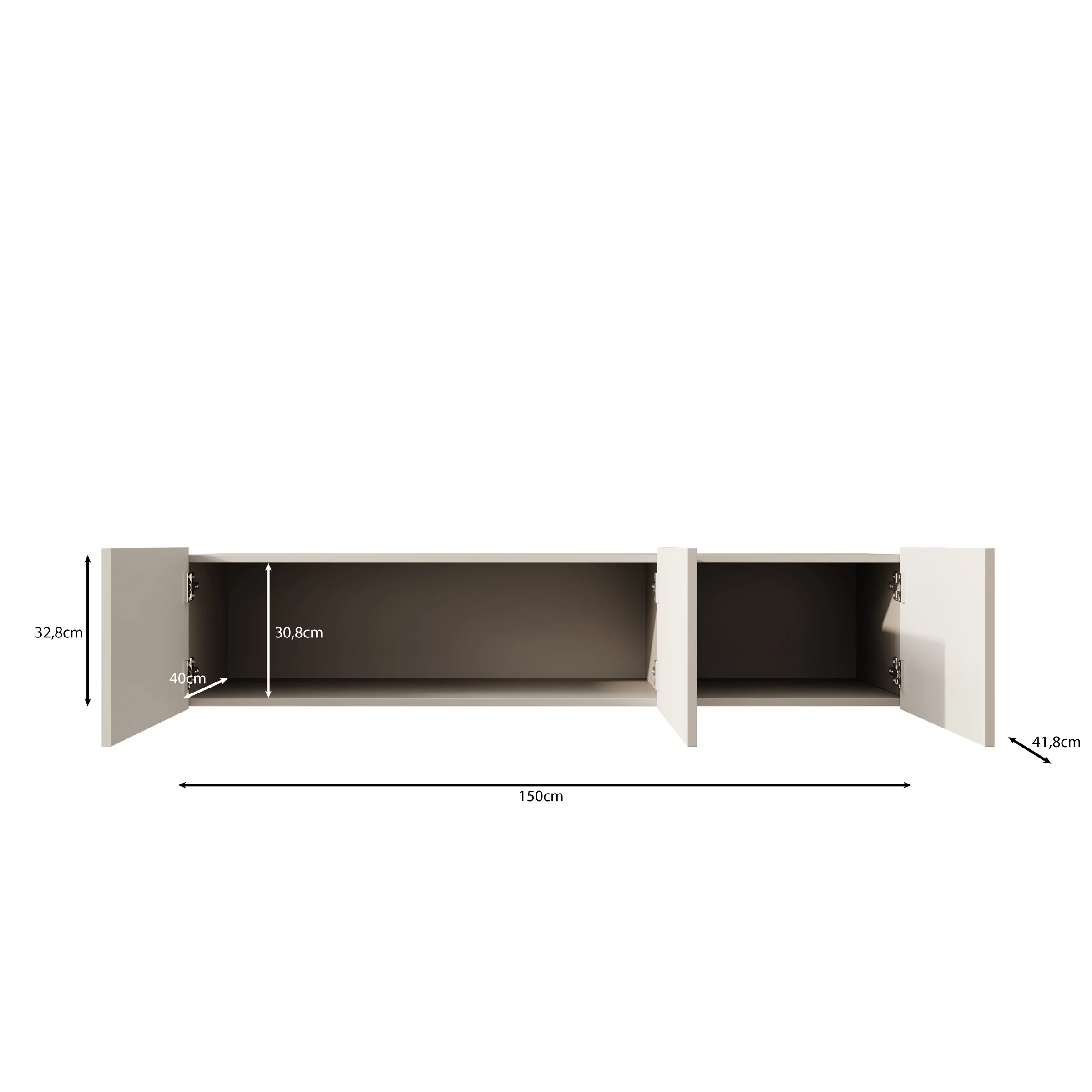 Pepinos - TV-Meubel - Beige - 150x42x33 cm - Image 6