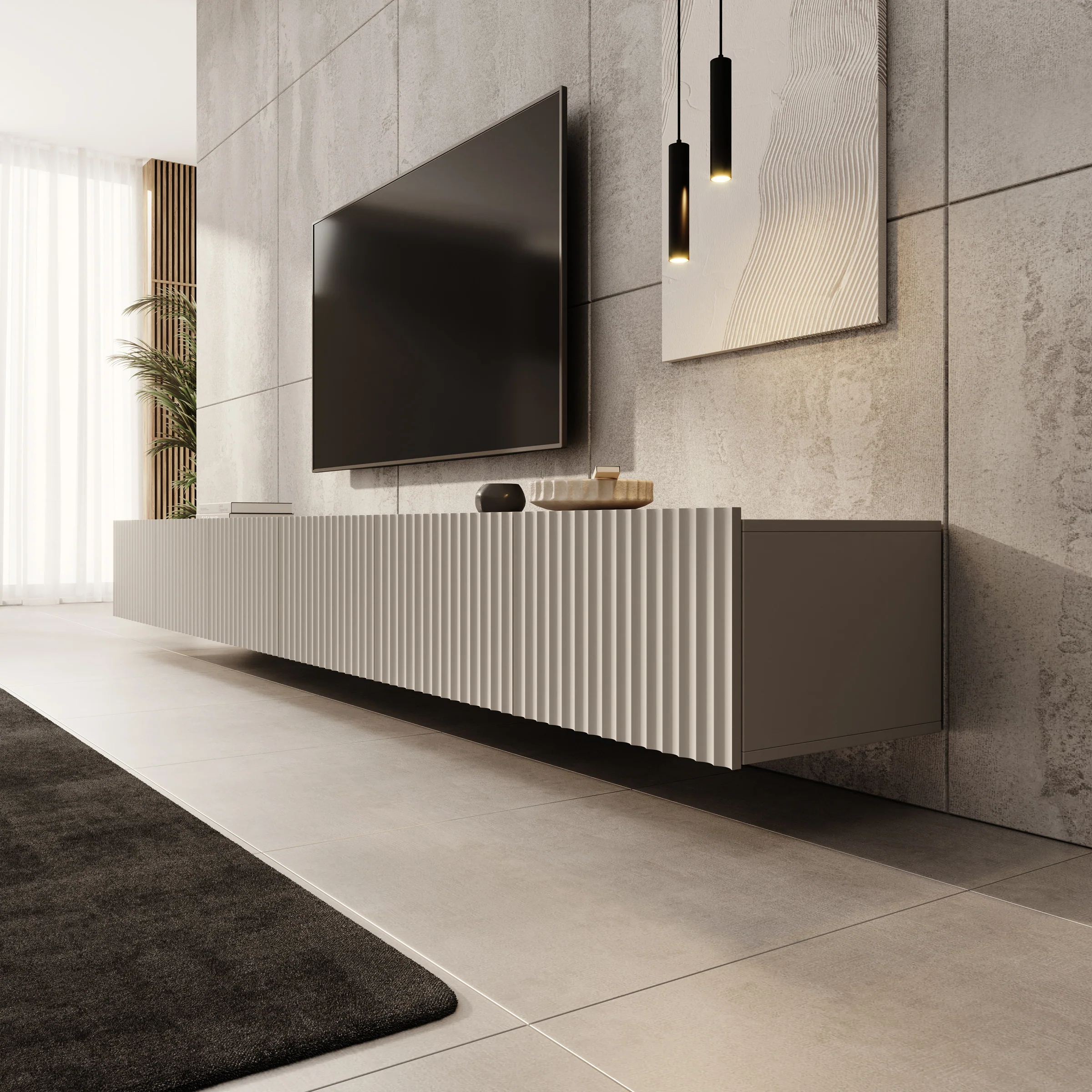 Pepinos - TV-Meubel - Beige - 300x42x33 cm - Image 4