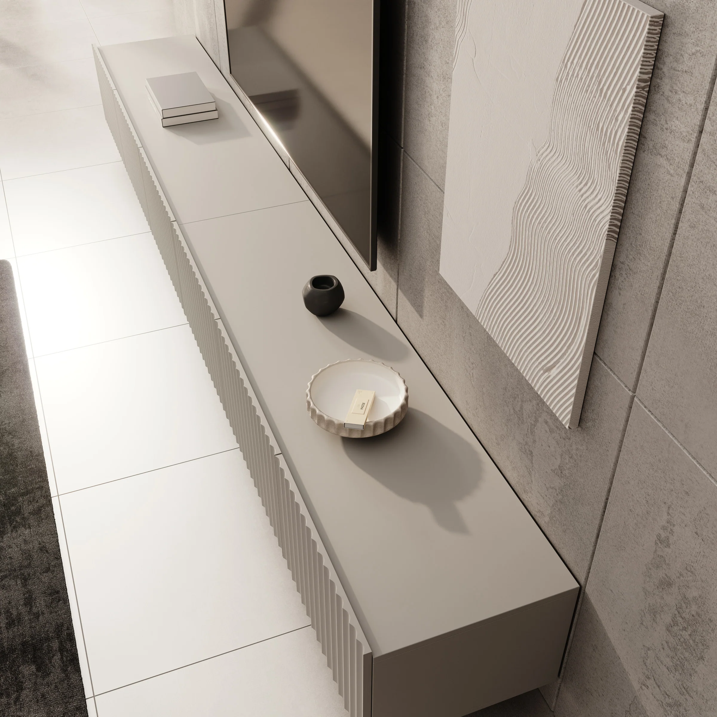 Pepinos - TV-Meubel - Beige - 300x42x33 cm - Image 5