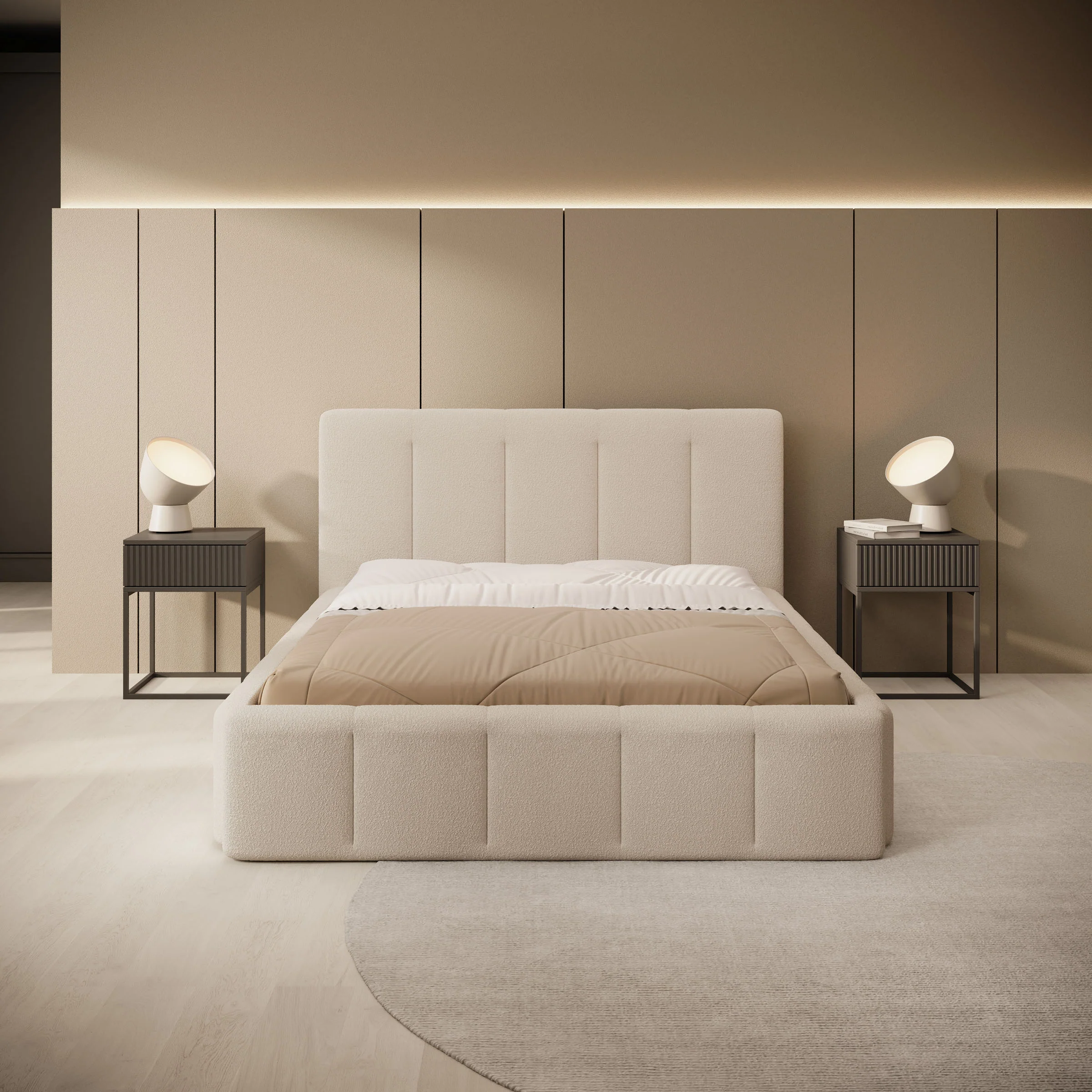 Excalibur - Tweepersoonsbed - Teddystof beige - 140x200 cm - Image 2