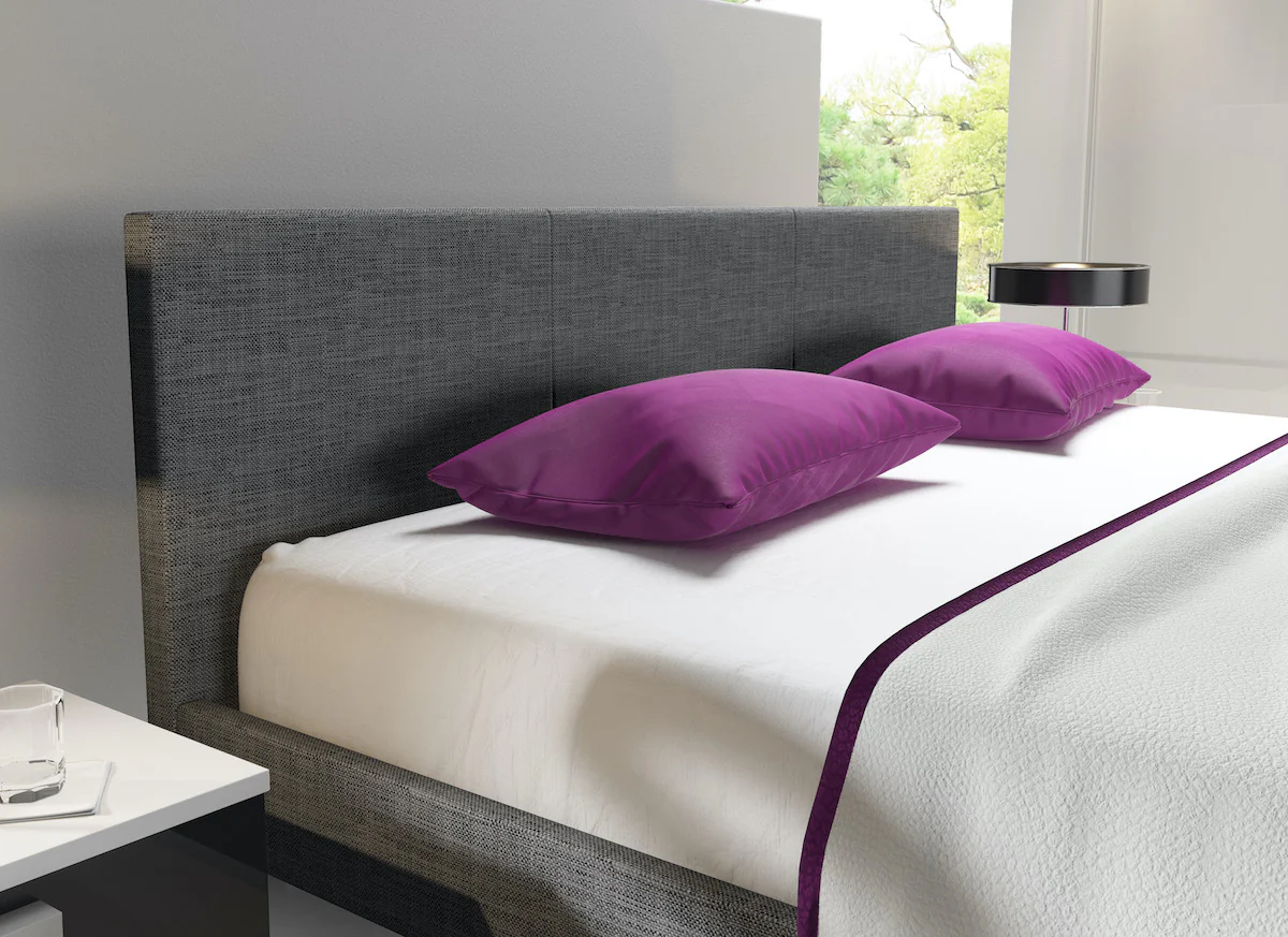 George - Tweepersoonsbed - Stof grijs - 180x200 cm - Image 3
