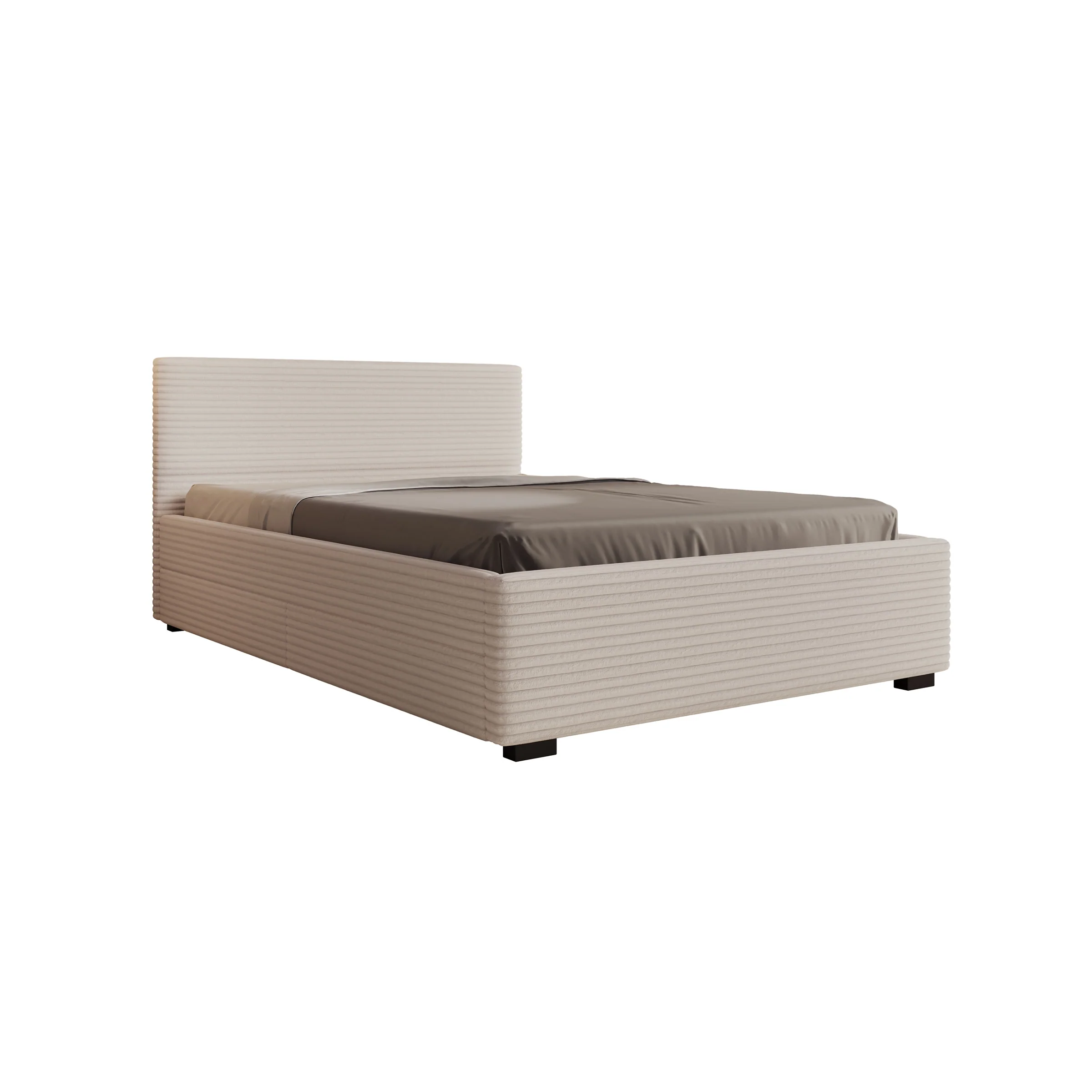 Loox - Tweepersoonsbed - Beige ribstof - 140x200 cm - Image 6