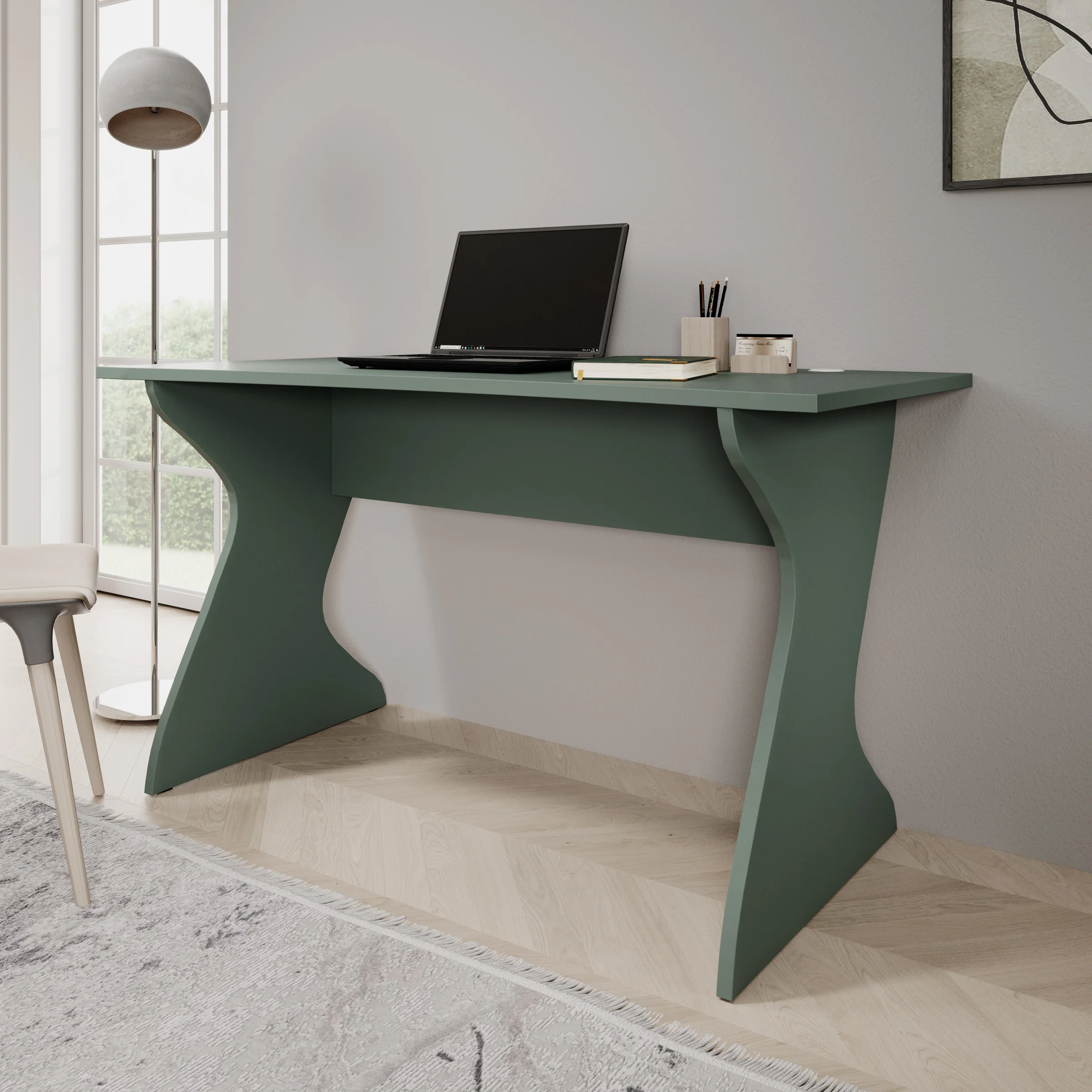 Unfold - Bureau - Groen - 140x65x76 cm