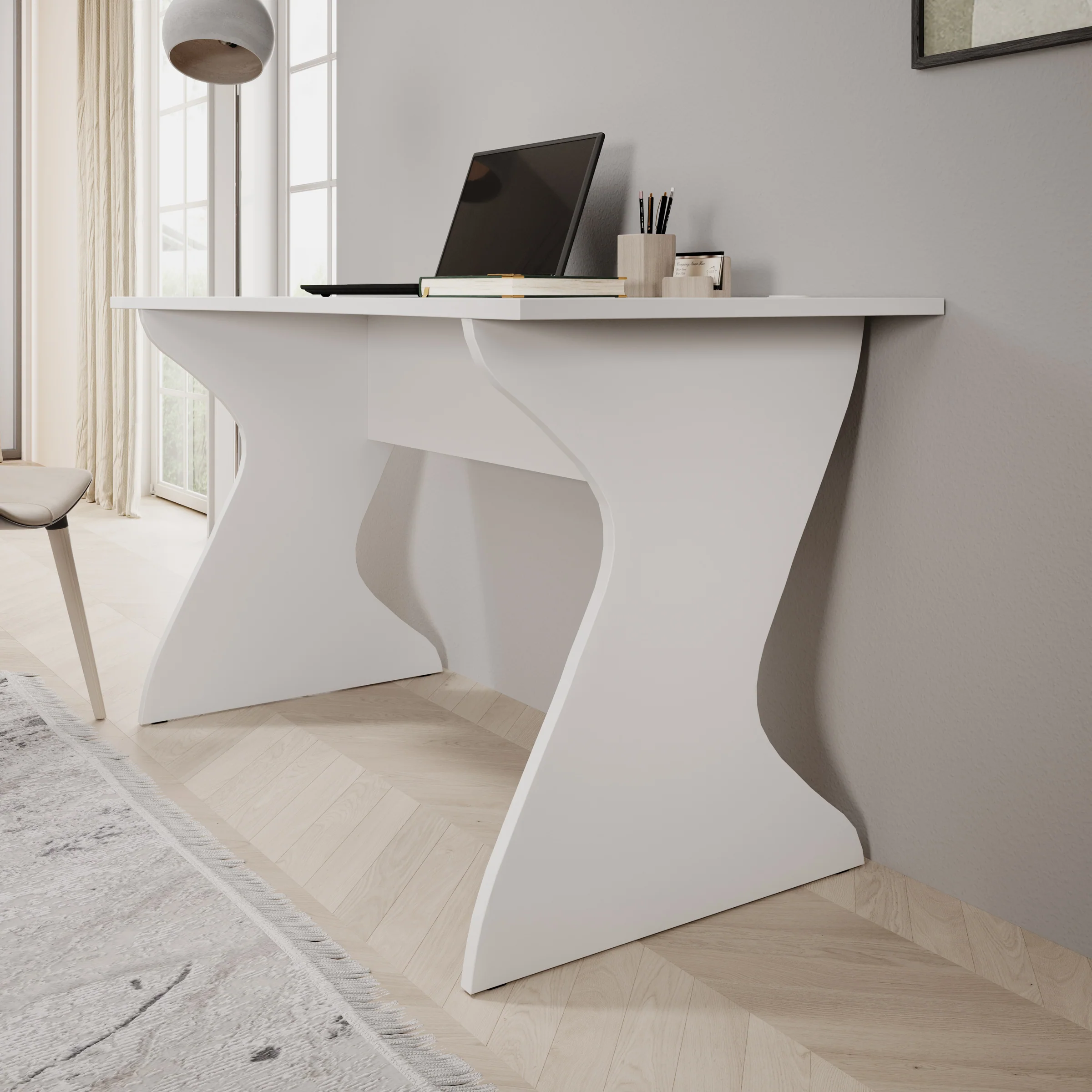 Unfold - Bureau - Wit - 140x65x76 cm - Image 3