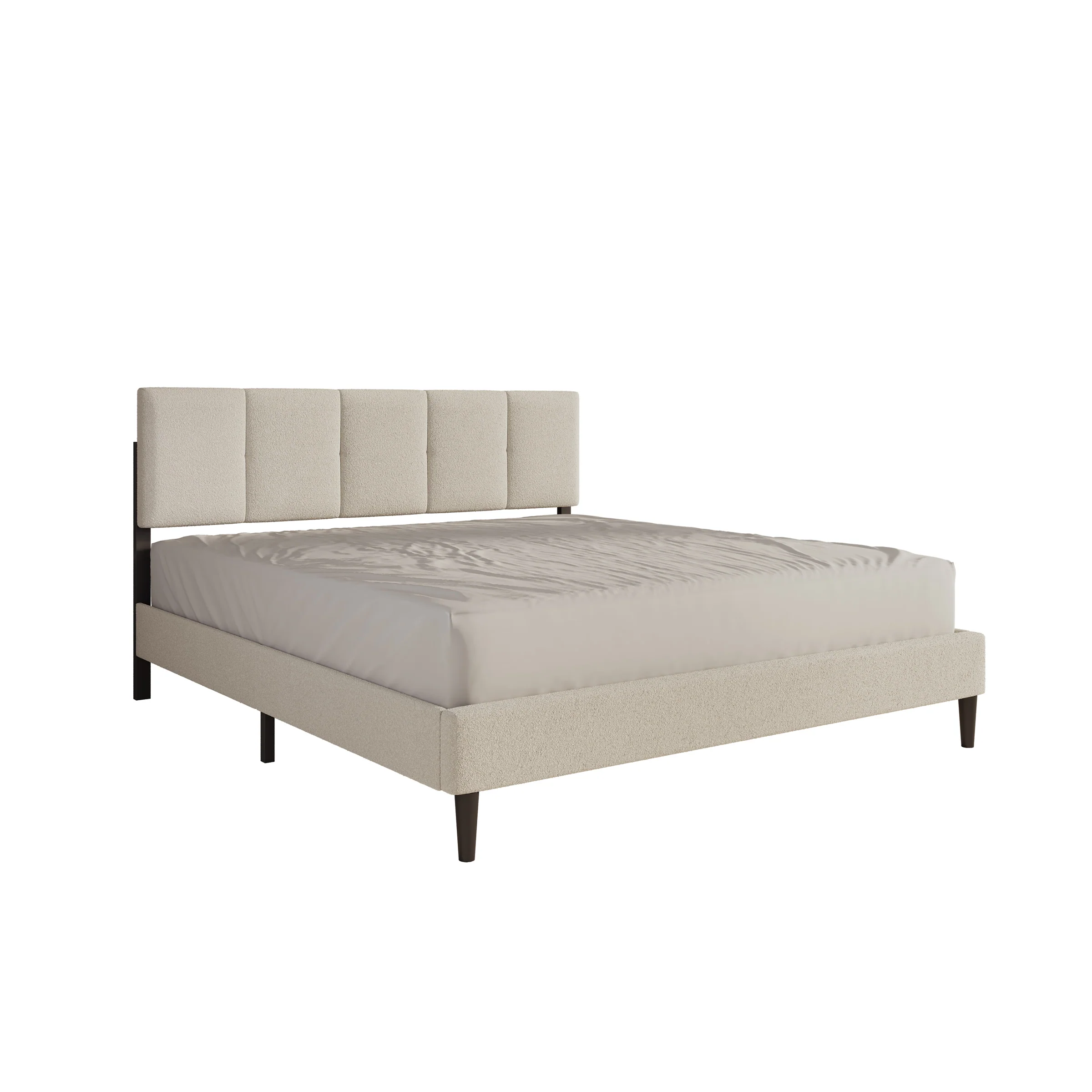 Varell - Tweepersoonsbed - Teddystof beige - 180x200 cm - Image 6