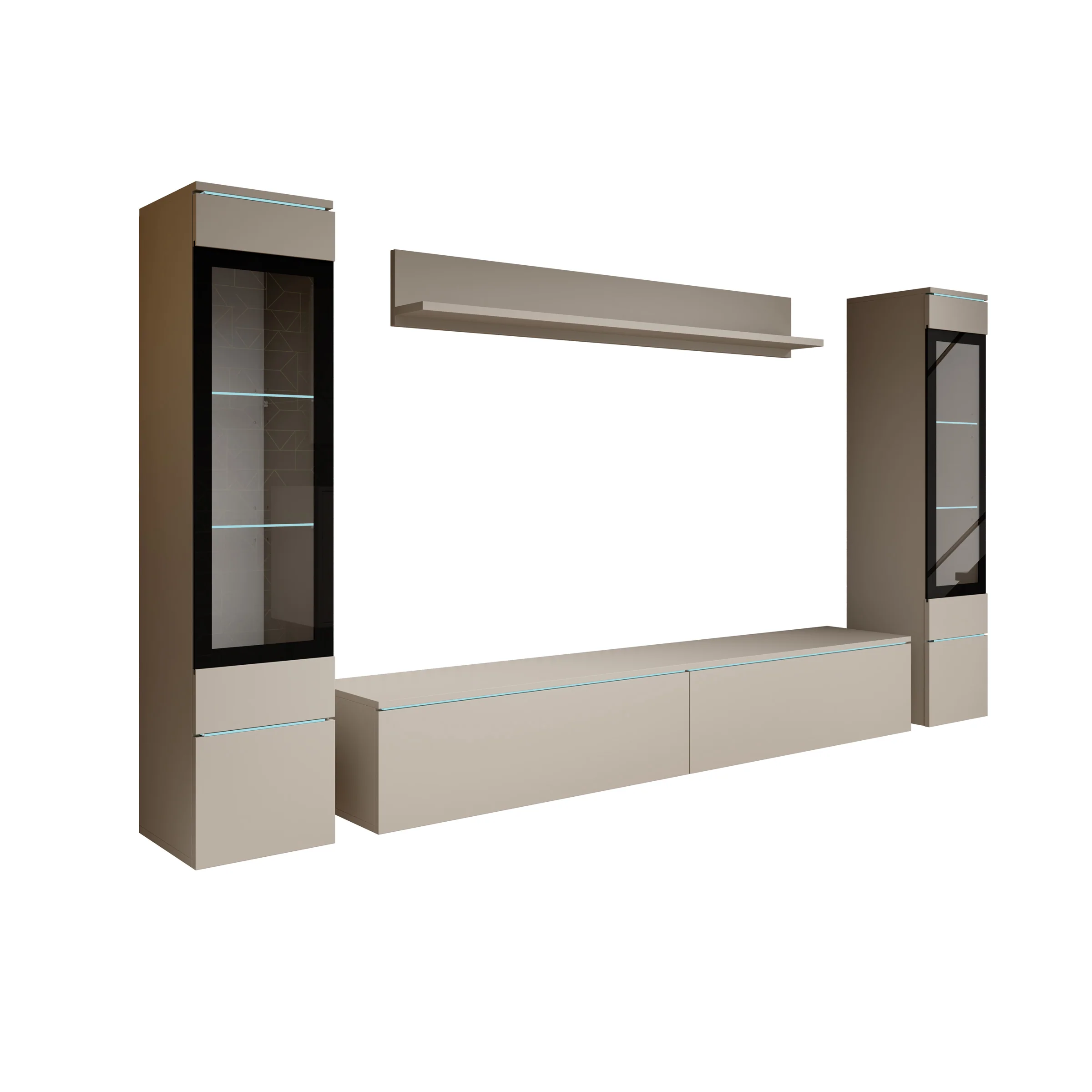 Variety - Wandmeubel - Beige - 180x33x132 cm - Image 7
