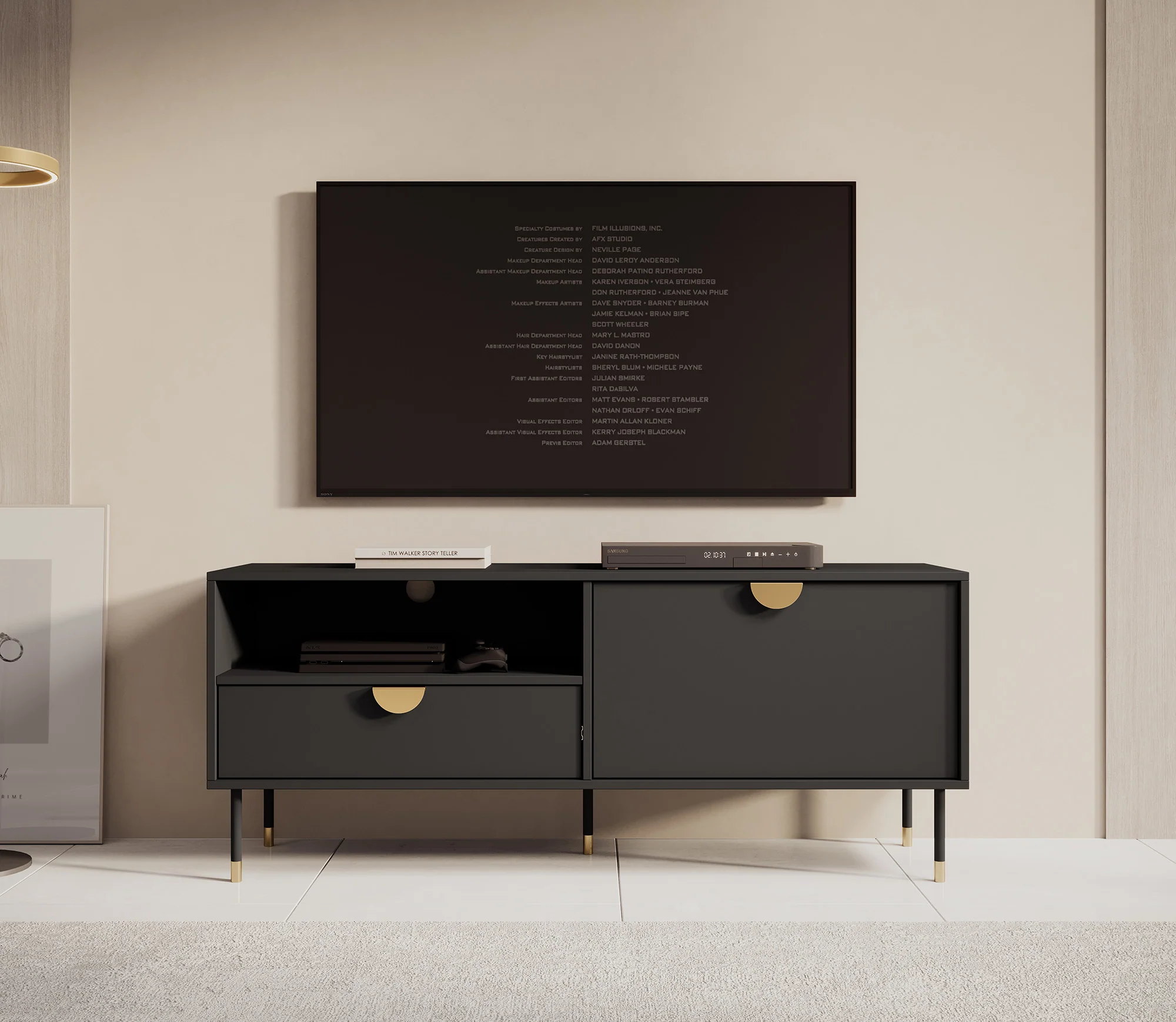 Veerle - TV-Meubel - Zwart - 140 cm - Image 2