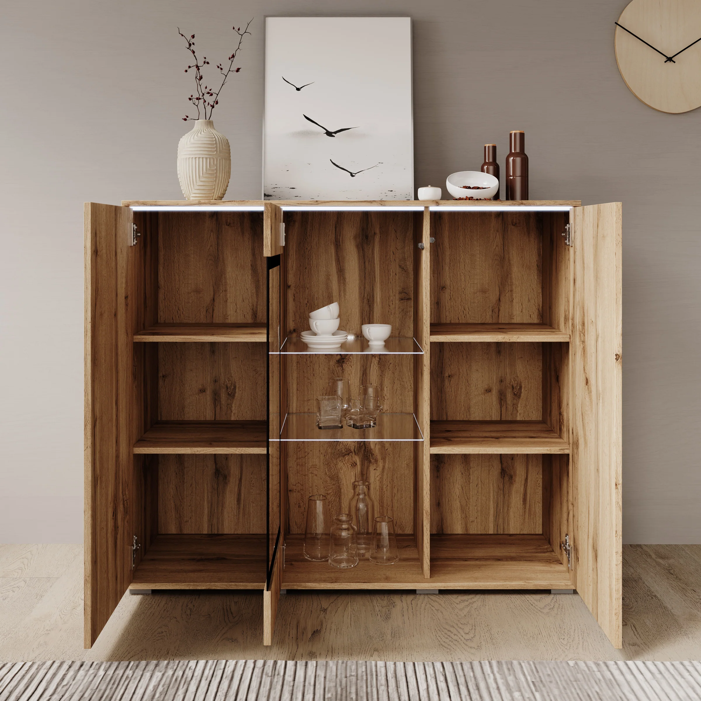Verity 7 - Dressoir - Eikenpatroon - 120x40x103 cm - Image 2