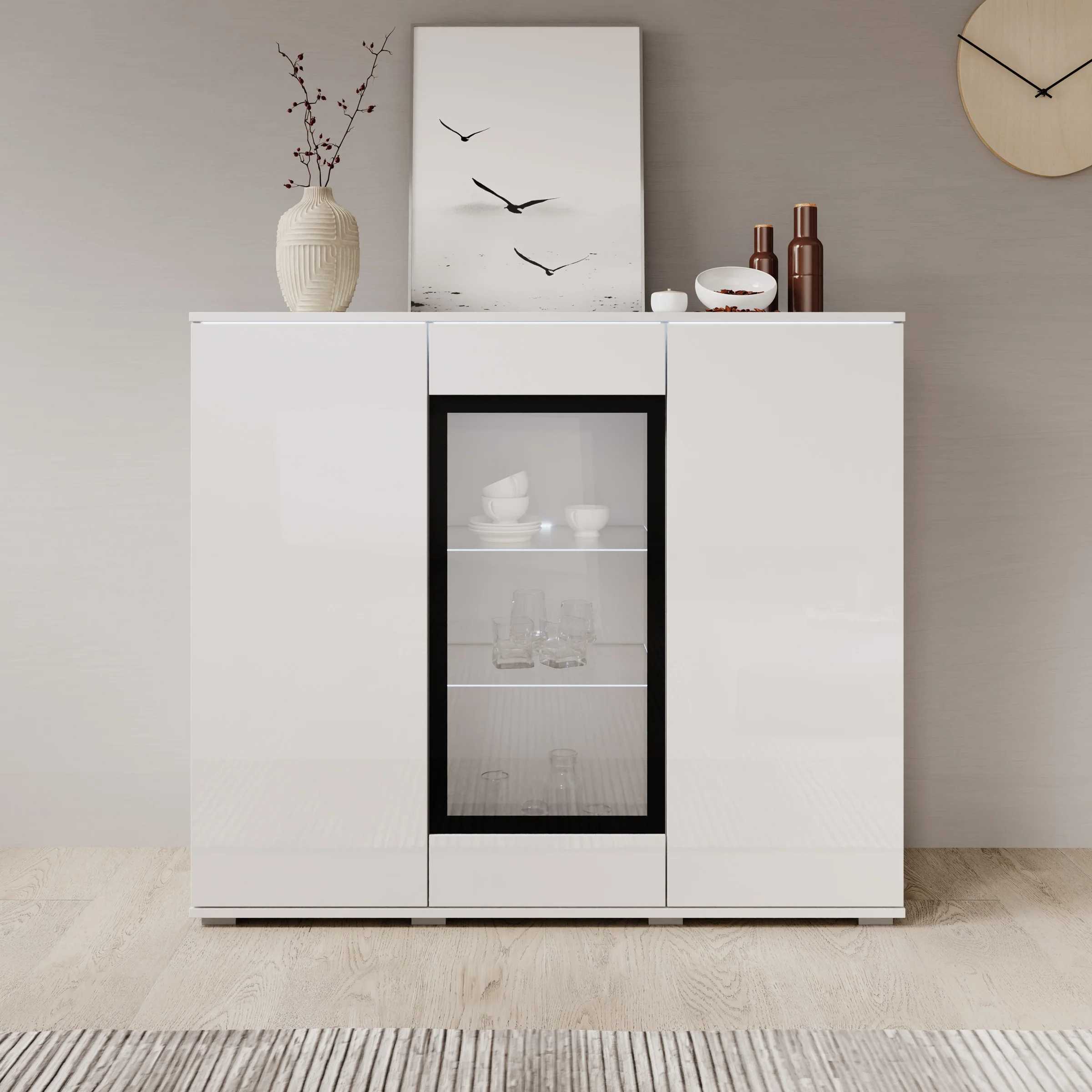 Verity 7 - Dressoir - Wit hoogglans - 120x40x103 cm - Image 3