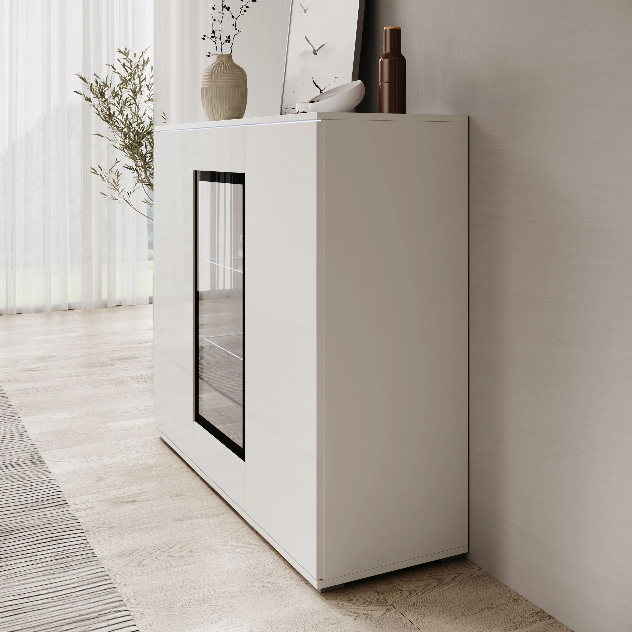 Verity 7 - Dressoir - Wit hoogglans - 120x40x103 cm - Image 4
