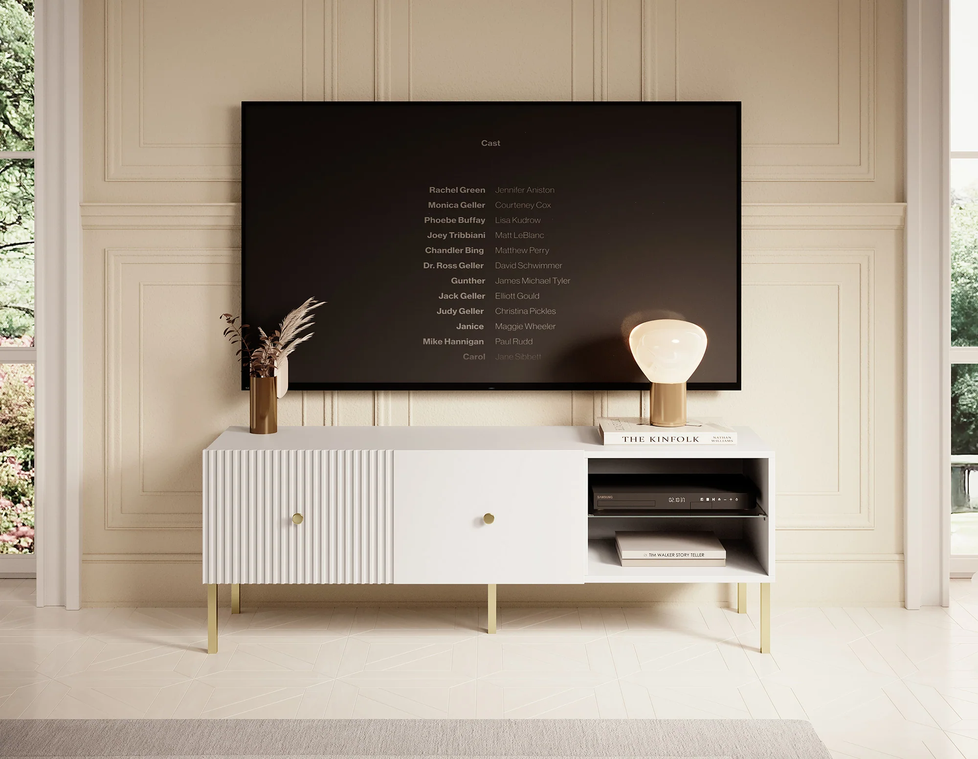 Vermont - TV-Meubel - Wit  - 135x42x48cm - Image 2