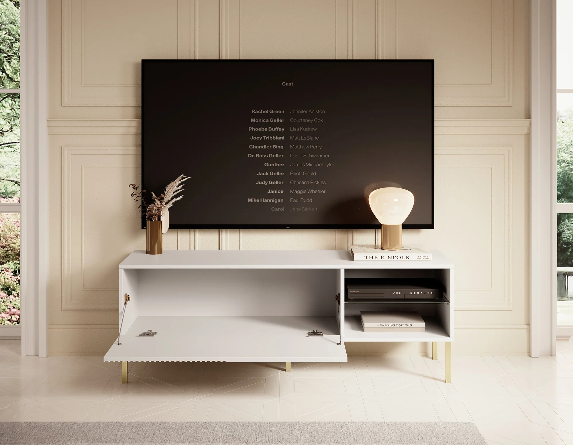 Vermont - TV-Meubel - Wit  - 135x42x48cm - Image 3