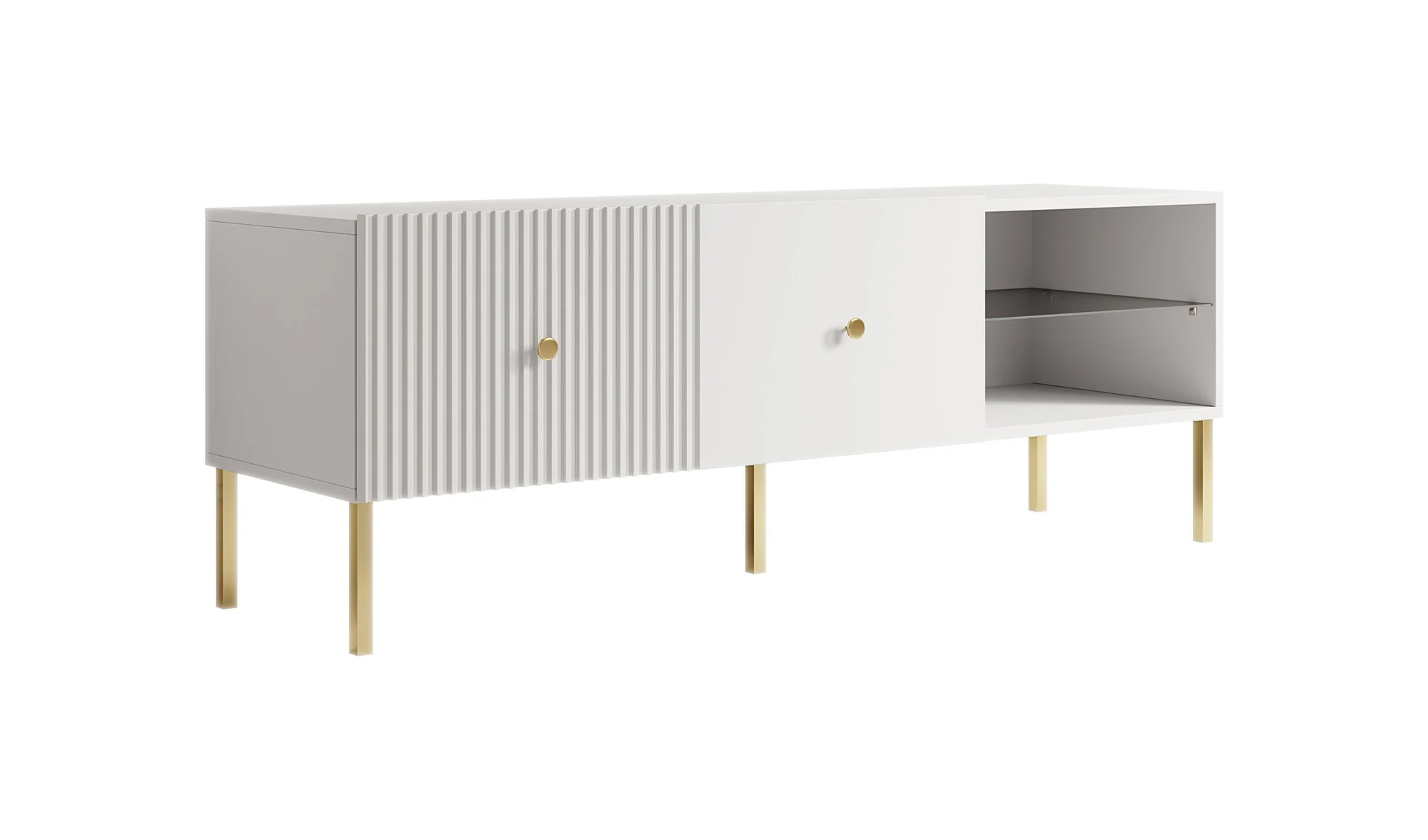 Vermont - TV-Meubel - Wit  - 135x42x48cm - Image 6