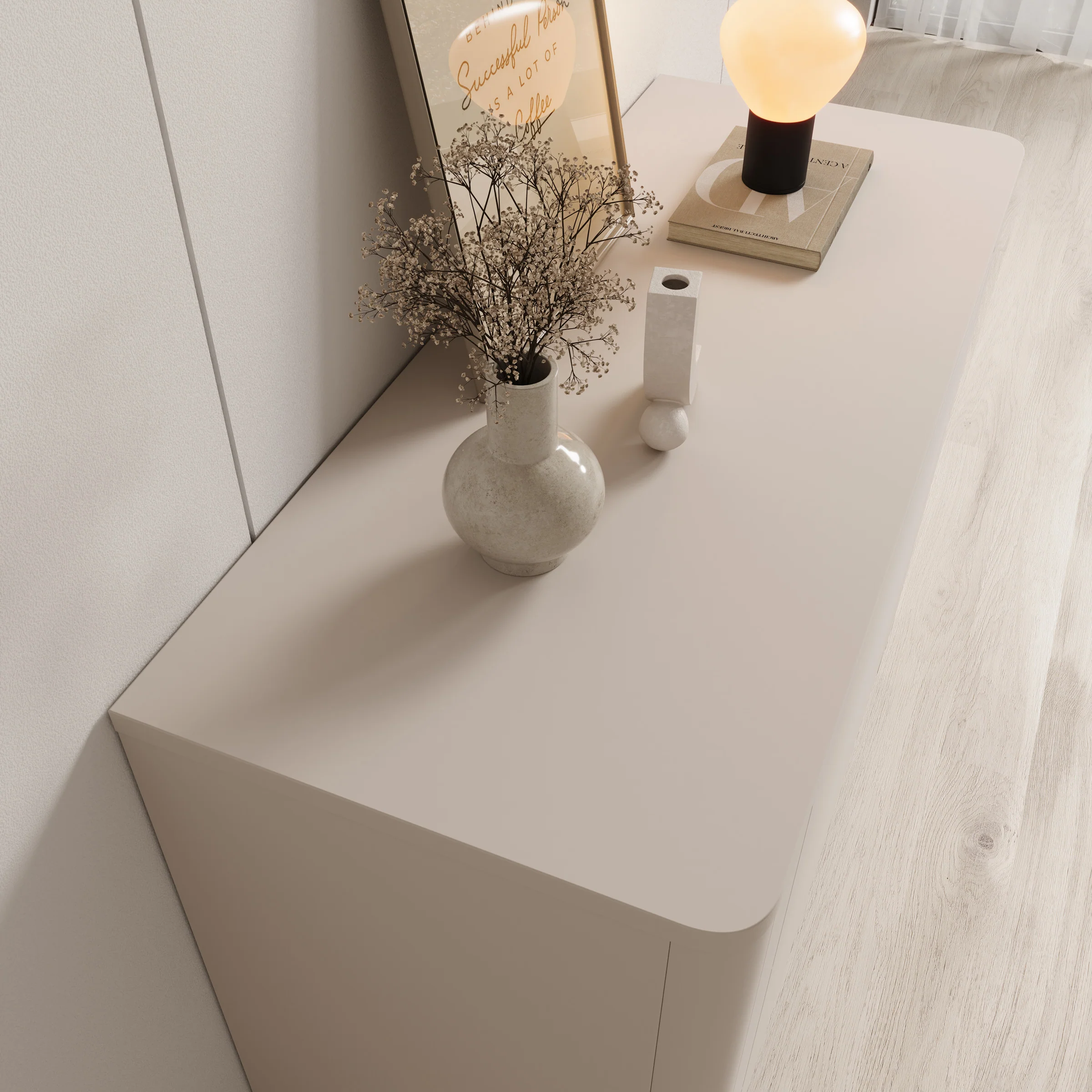 Vexon - Ladekast - Beige/Zwart - 111x45x78 cm - Image 5