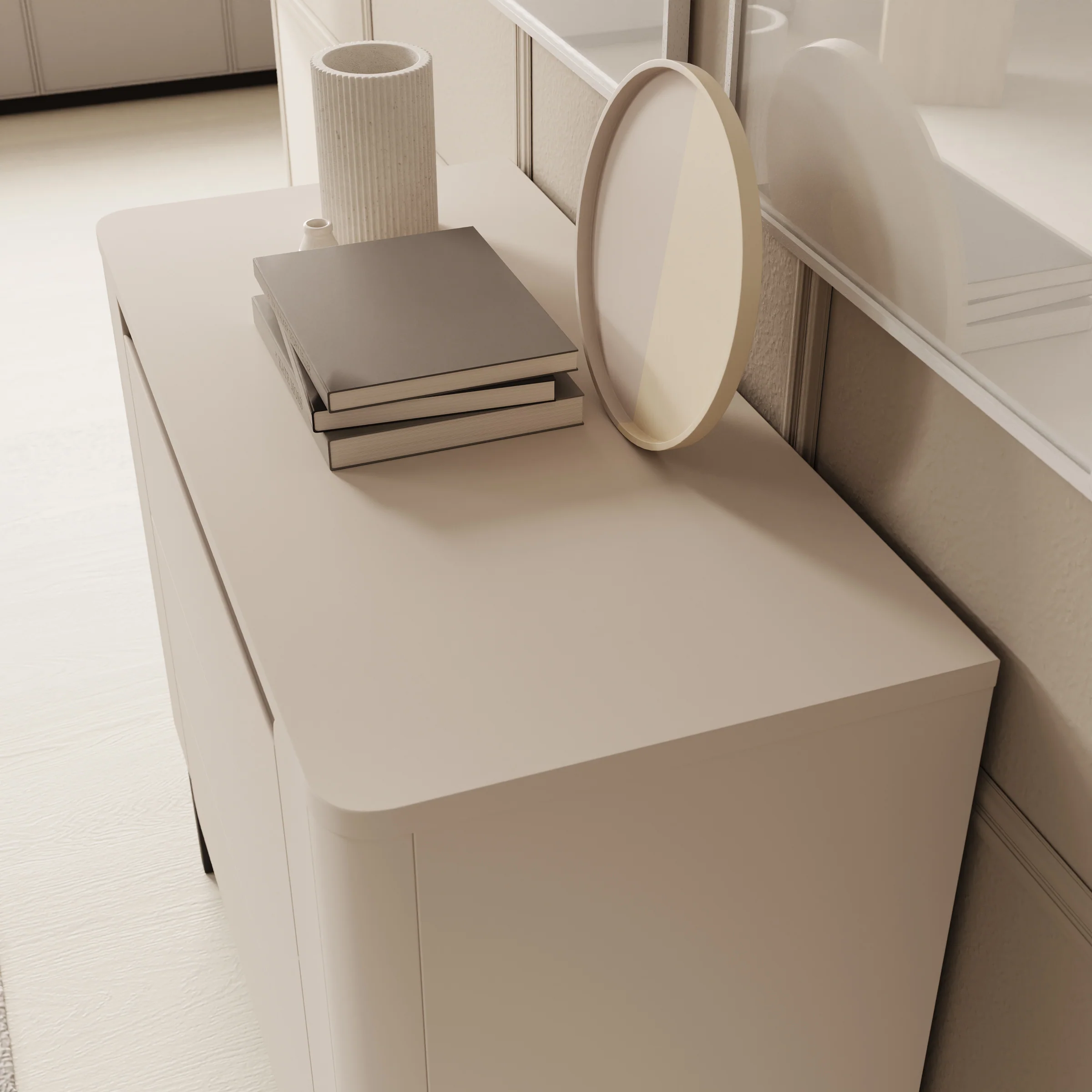 Vexon - Ladekast - Beige/Zwart - 96x45x78 cm - Image 5