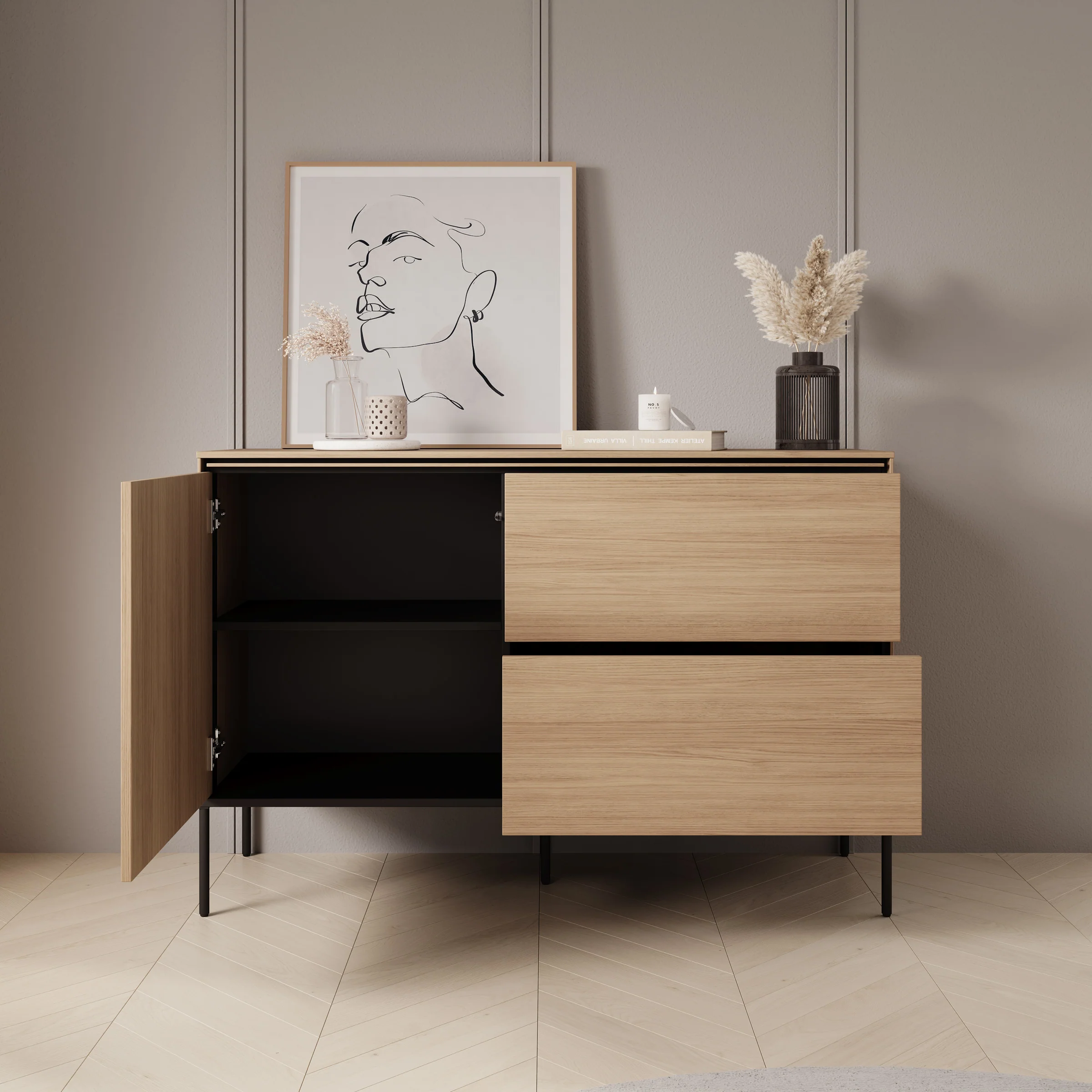 Vicious - Dressoir - Eiken - 127x41x85 cm - Image 2