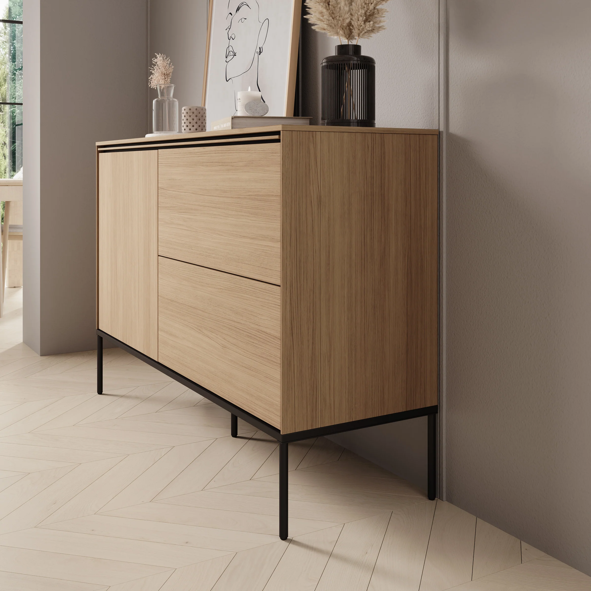 Vicious - Dressoir - Eiken - 127x41x85 cm - Image 4