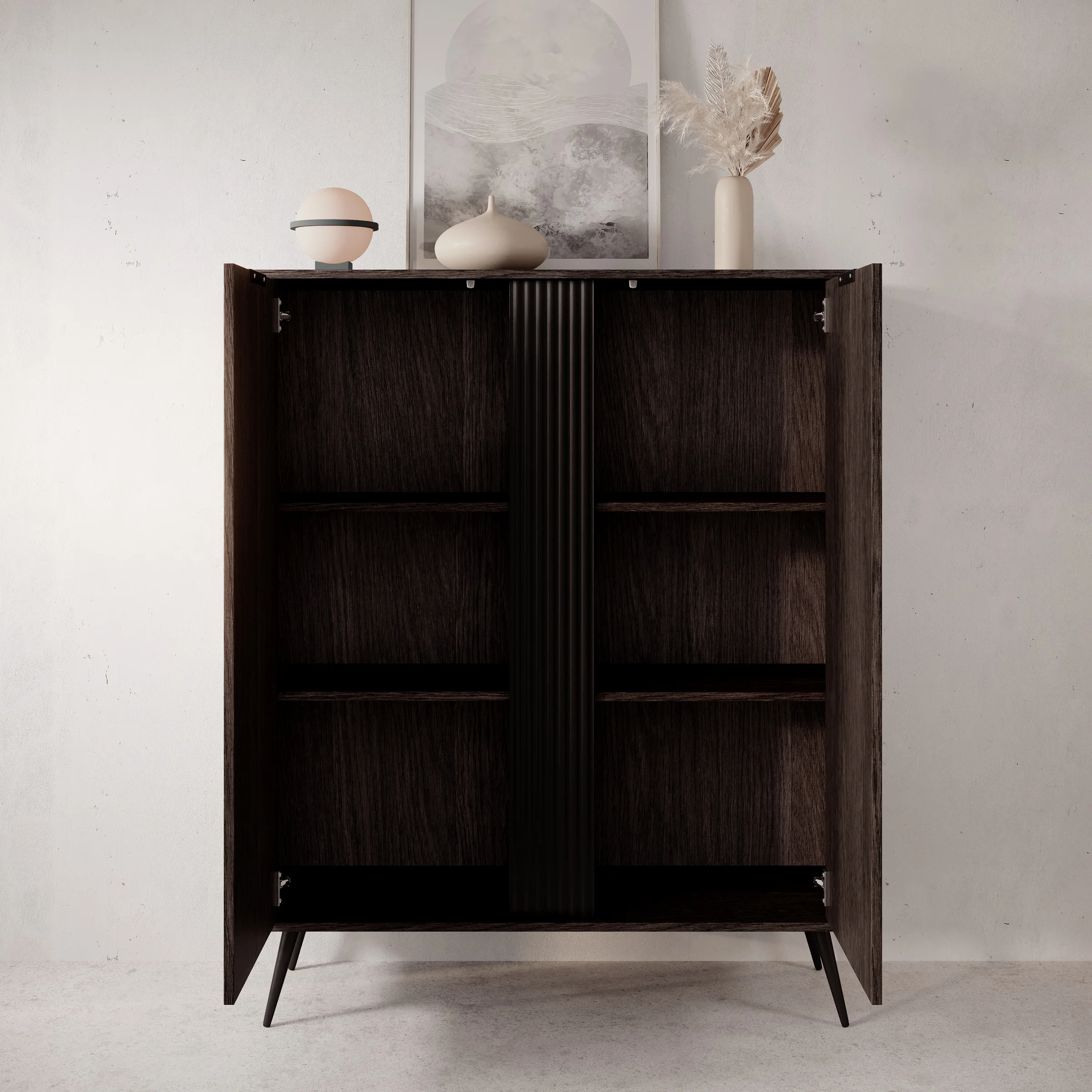 Victoria - Dressoir - Donker eiken - 113x38x134 cm - Image 2