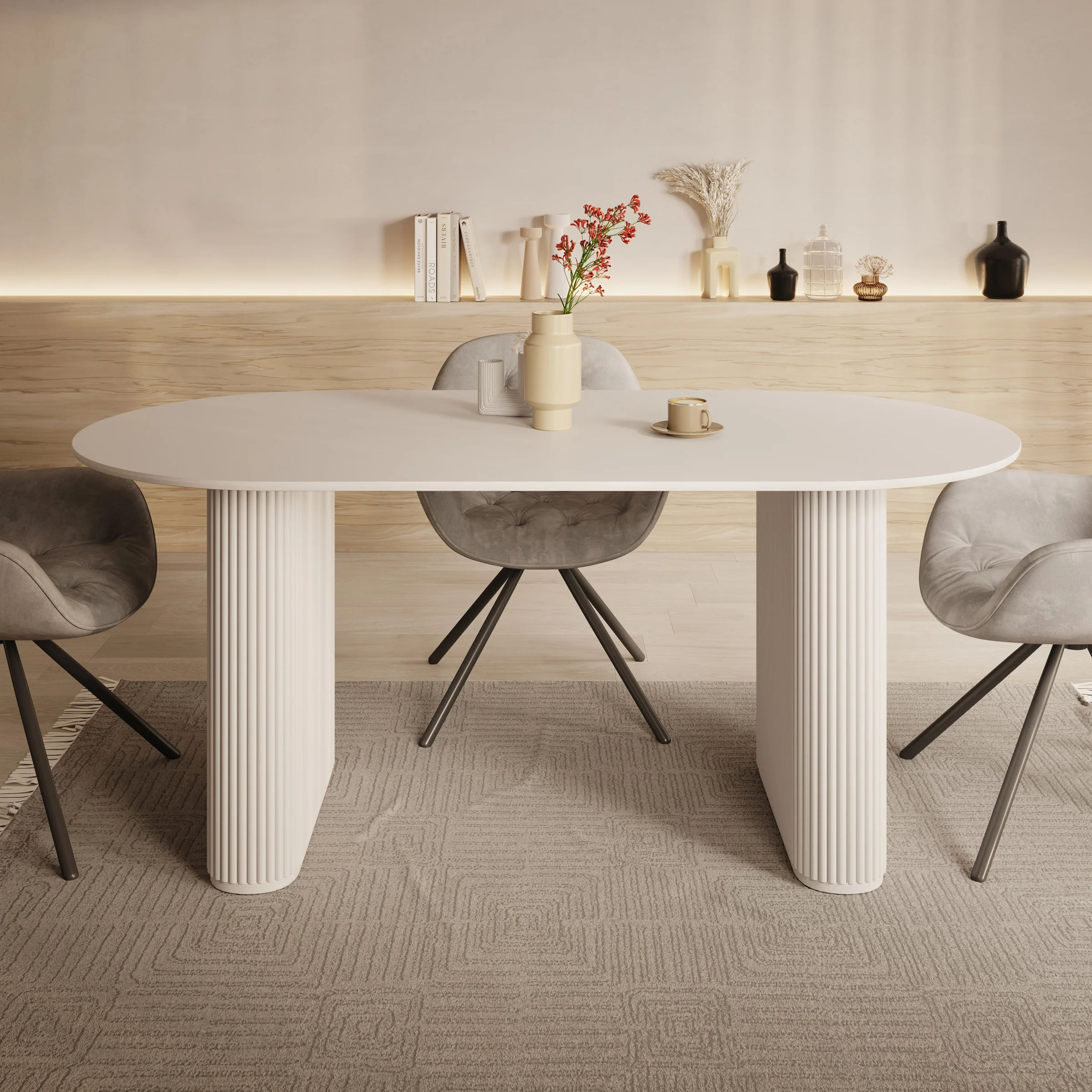 Viento - Eetkamertafel - Wit - 180x90x76 cm - Image 2