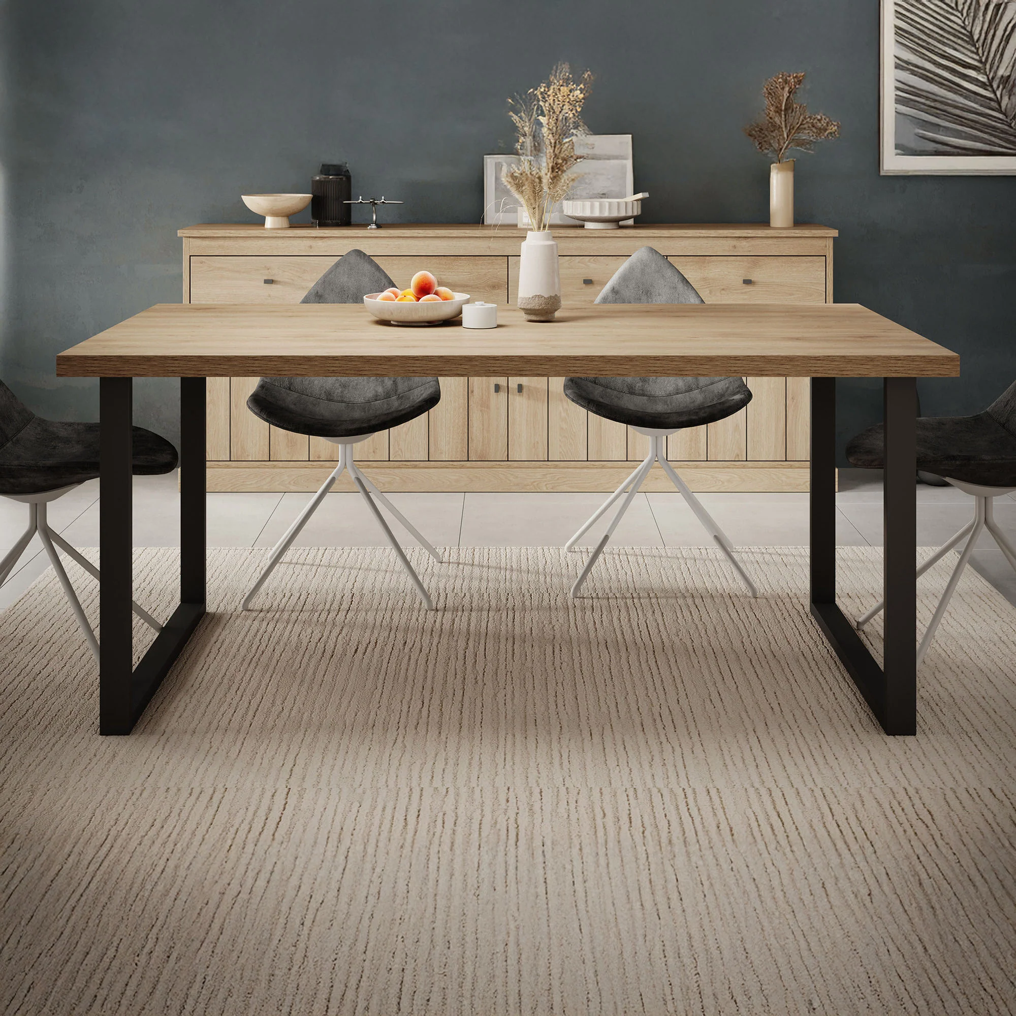 Vince - Eetkamertafel - Eiken  - 180x98x78 cm - Image 2