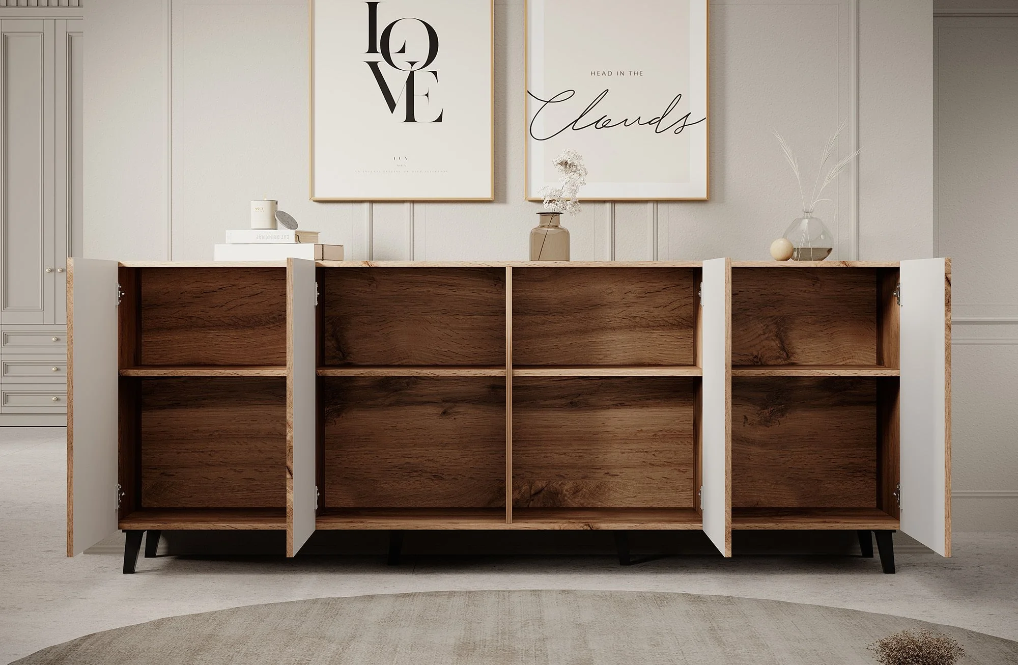 Vintar - Dressoir - Eiken - 201x42x83 cm - Image 3