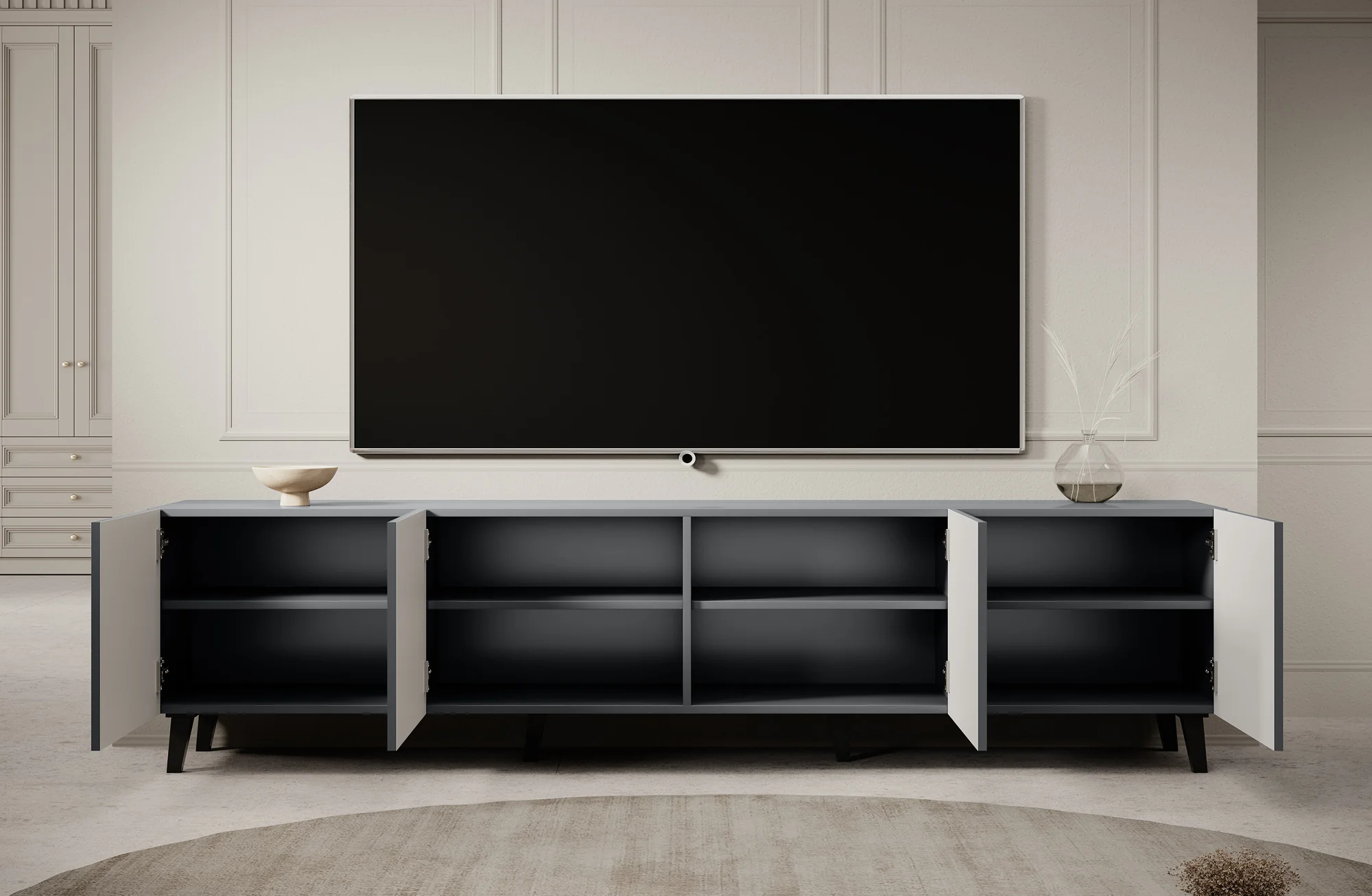 Vintar - TV-Meubel - Antraciet  - 200 cm - Image 3