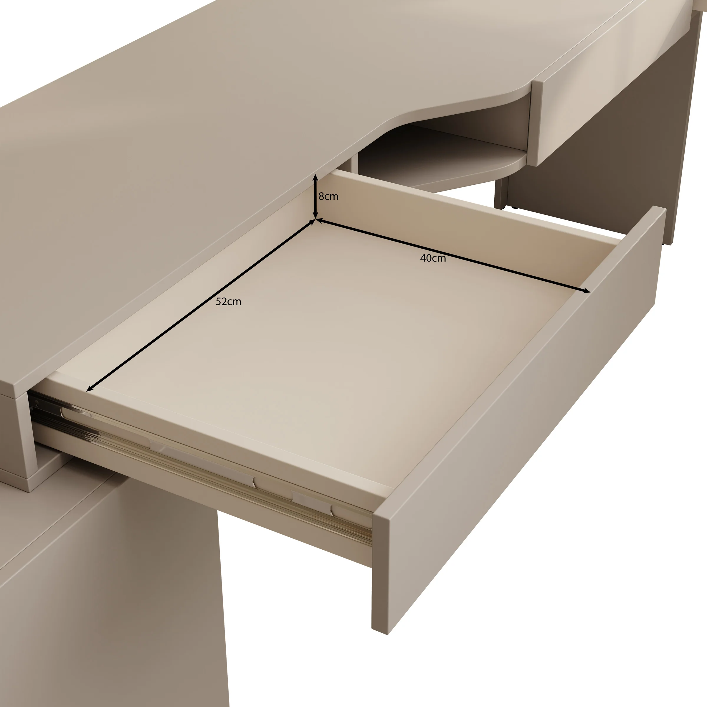 Whenua - Bureau rechts - Beige - 301x55x79 cm - Image 7