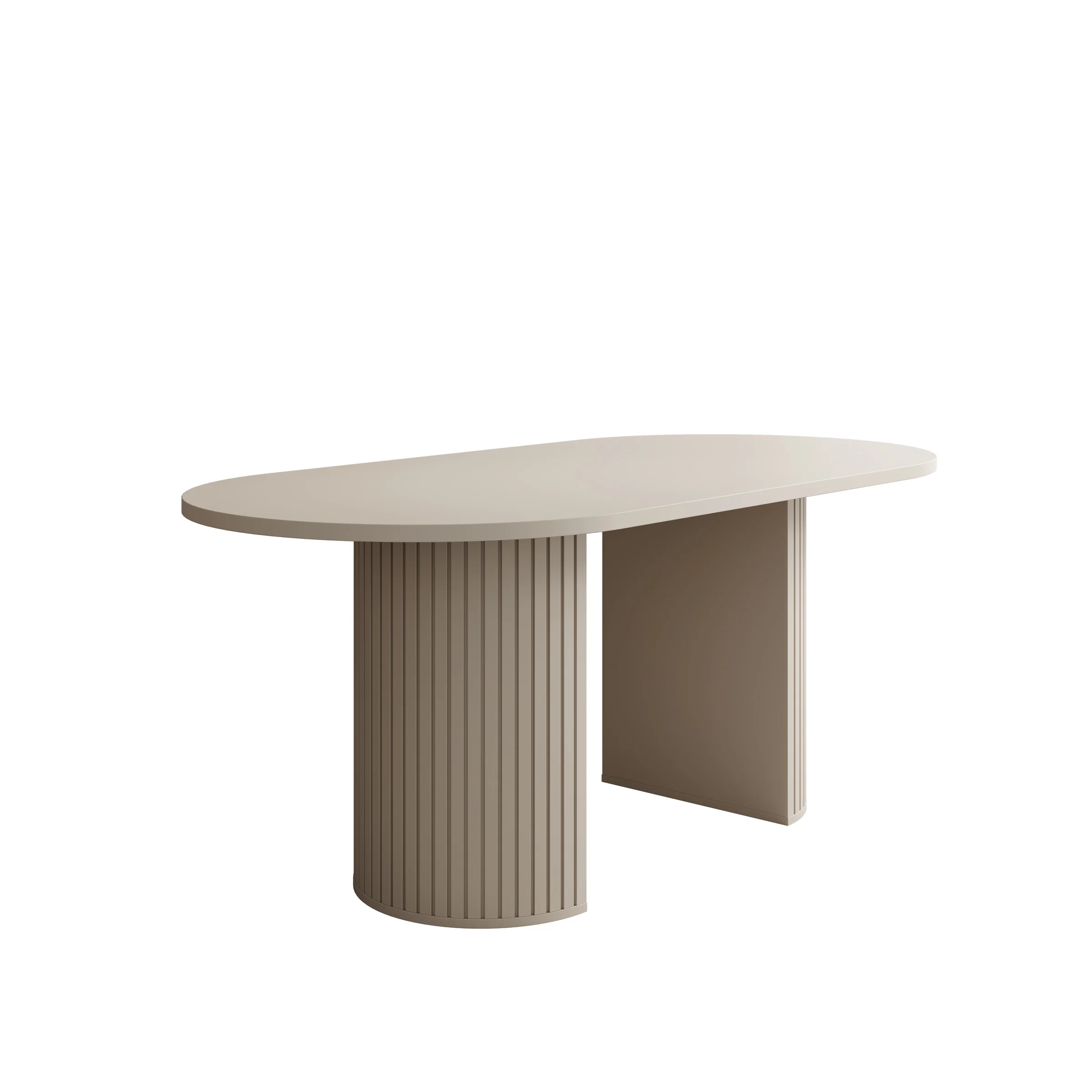 Windel - Eetkamertafel ovaal - Beige - 185x90x75 cm - Image 5