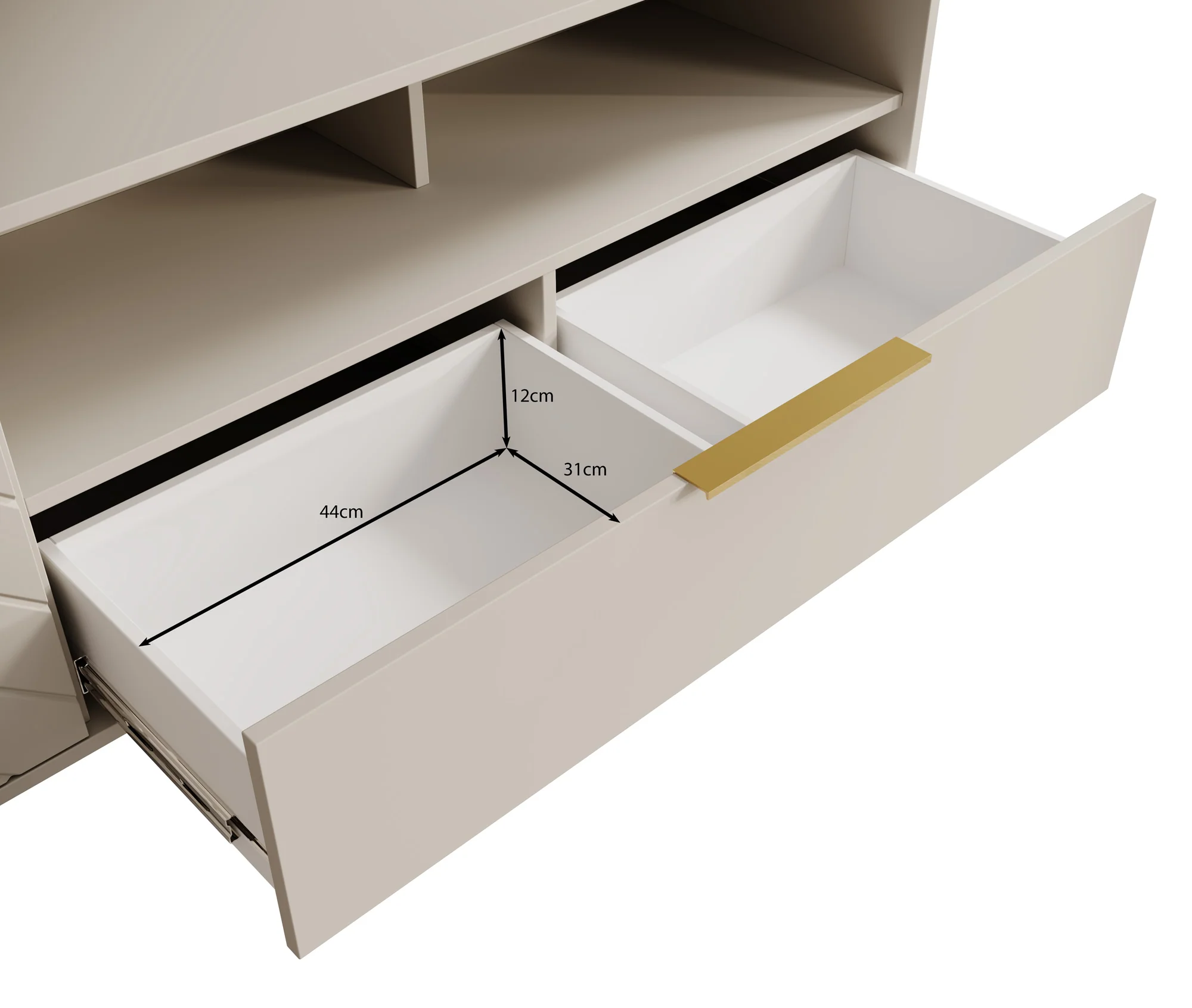 Xiano - TV-Meubel - Beige - 153 cm - Image 6