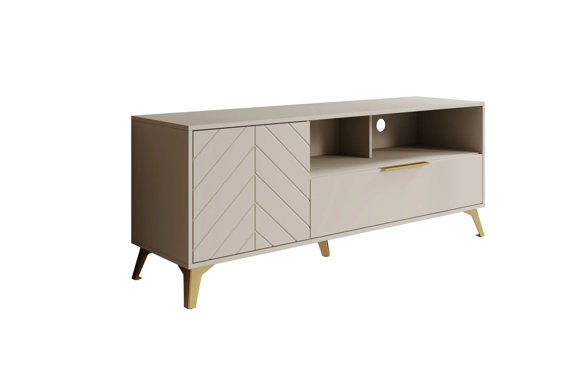 Xiano - TV-Meubel - Beige - 153 cm - Image 7